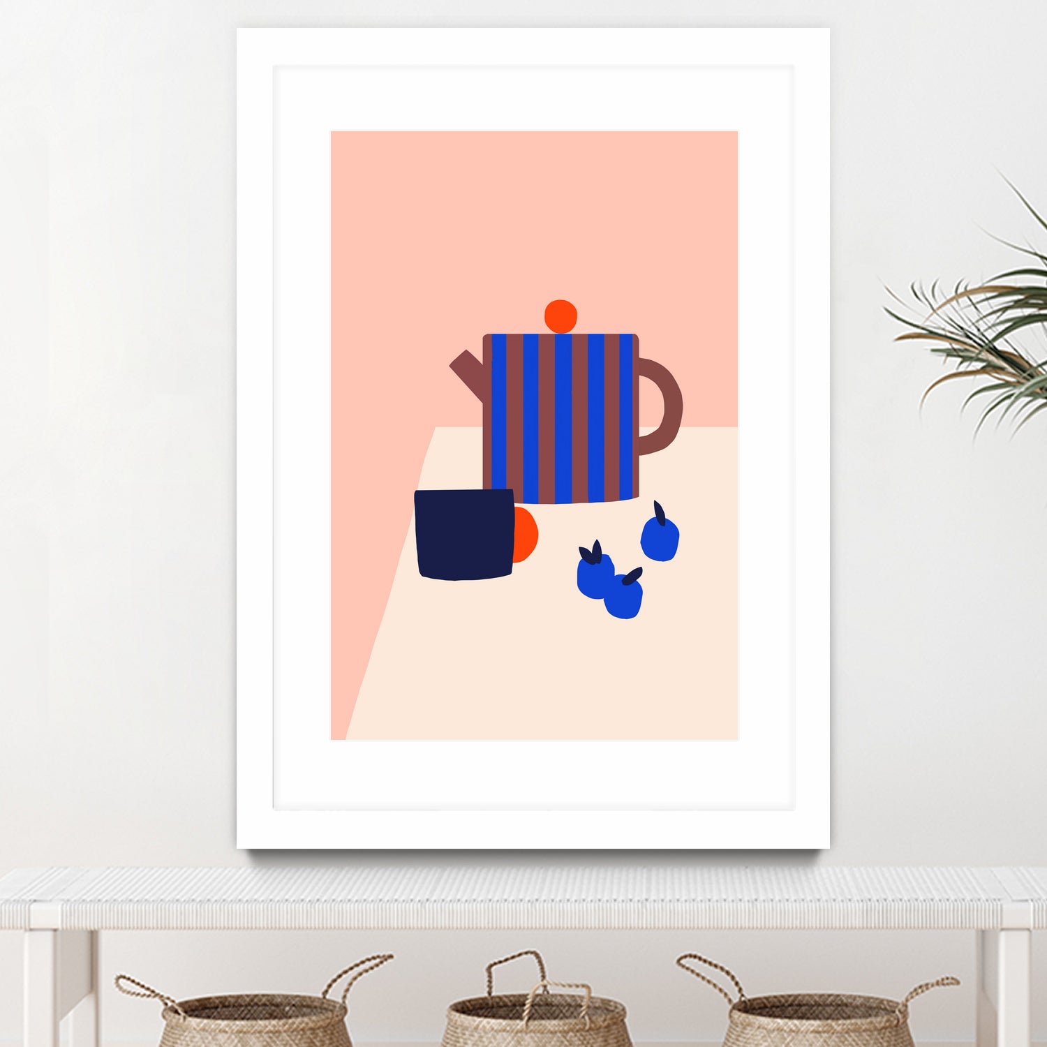 Teapot with Plums by Maren Gross on GIANT ART - food and drinks clipart