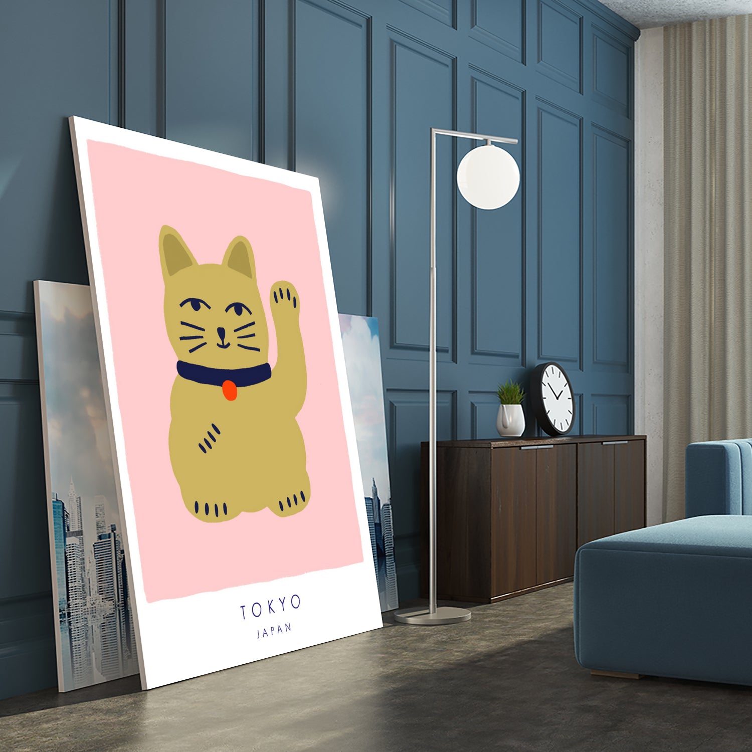 Maneki Neko a€“ Lucky Cat by Maren Gross on GIANT ART - animals cat