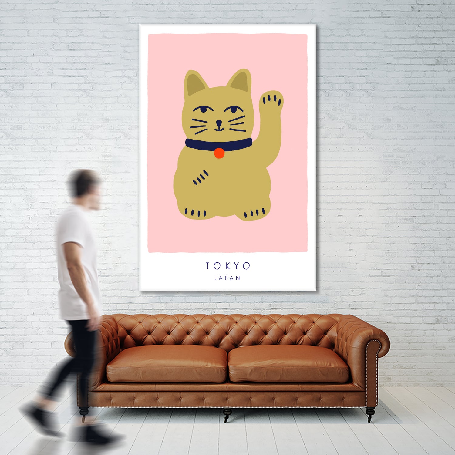 Maneki Neko a€“ Lucky Cat by Maren Gross on GIANT ART - animals cat