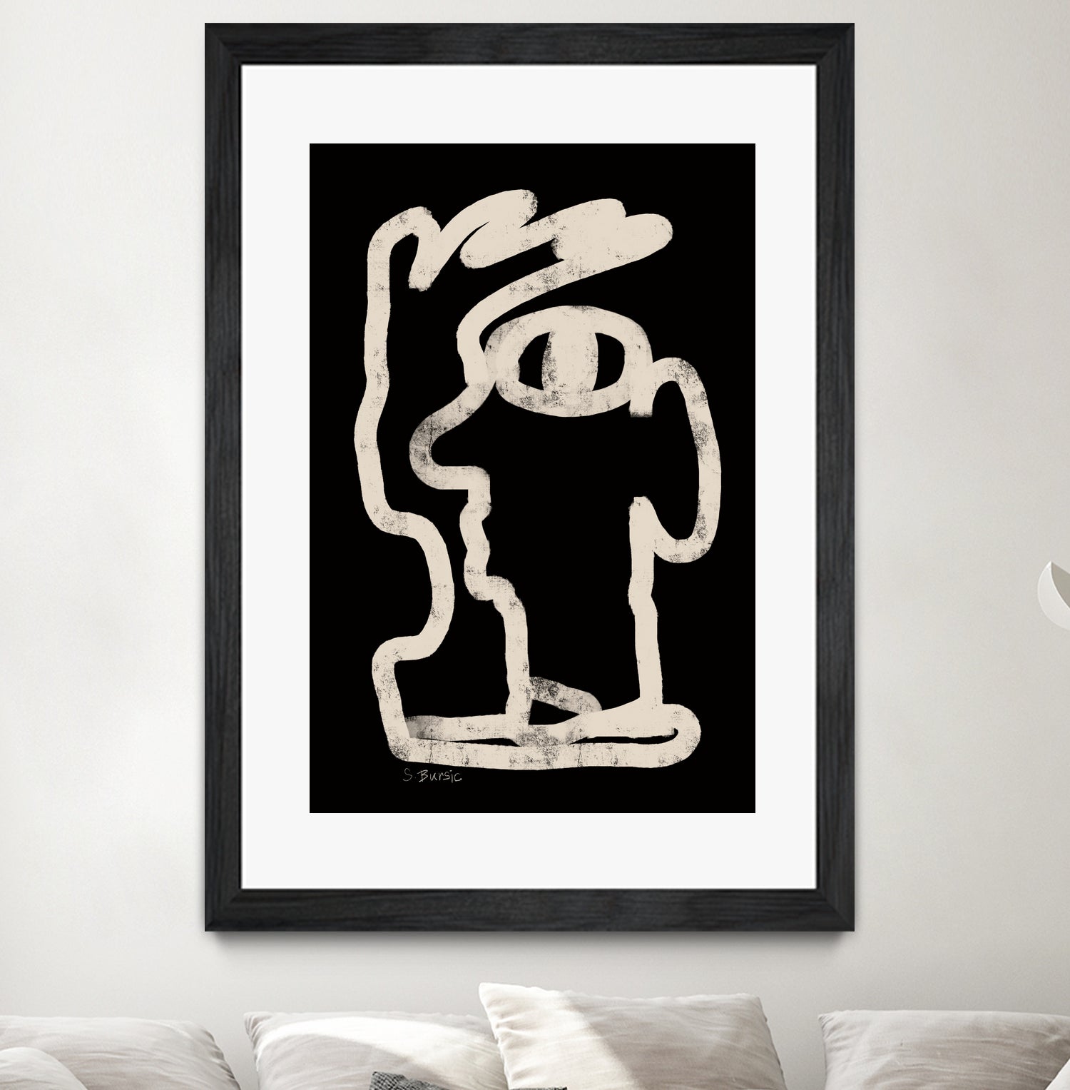 Face line art by Sharyn Bursic on GIANT ART - line art sketch