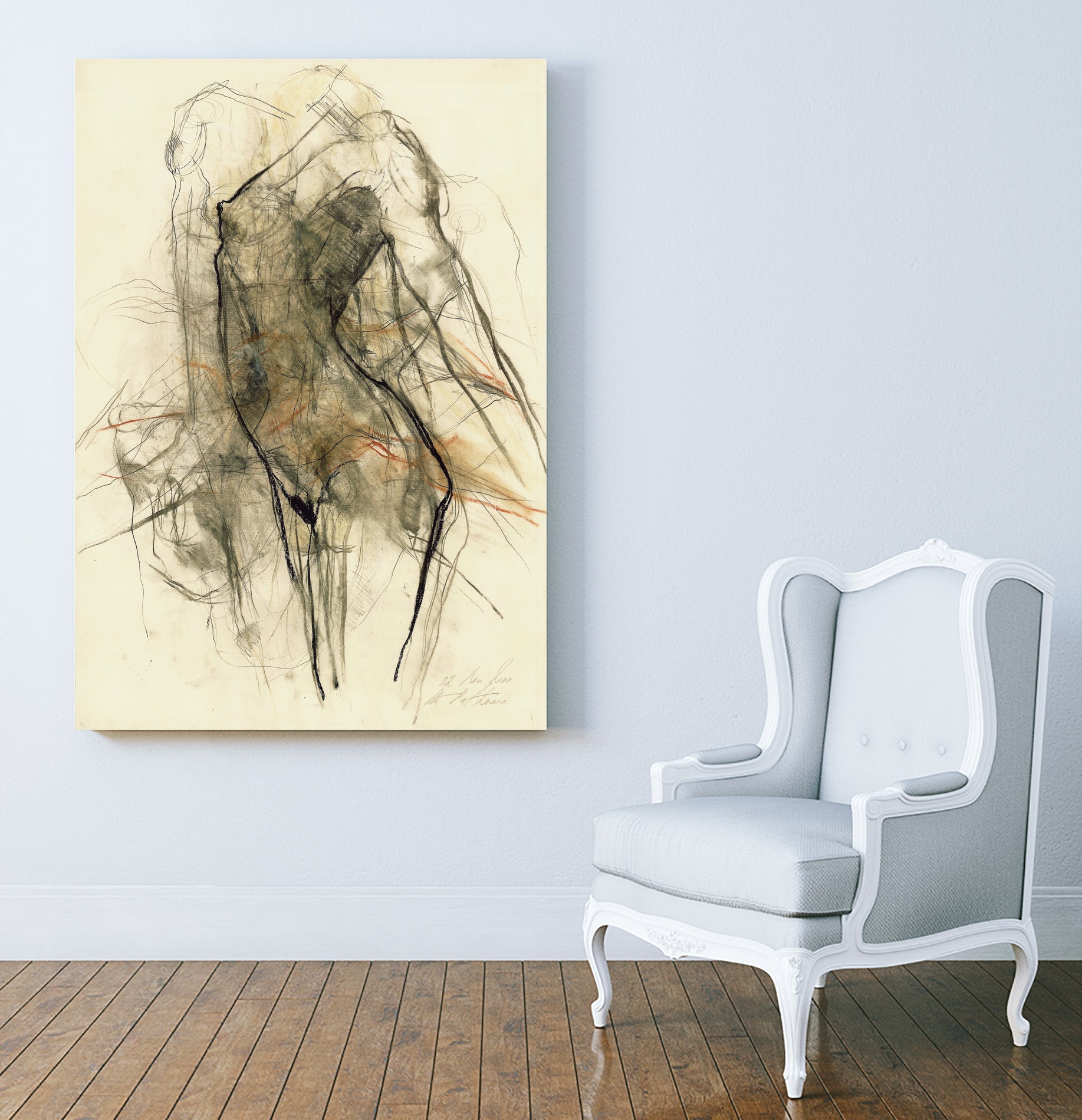 Impression Of Movement And Emotion by Ute Rathmann on GIANT ART - figurative abstract art