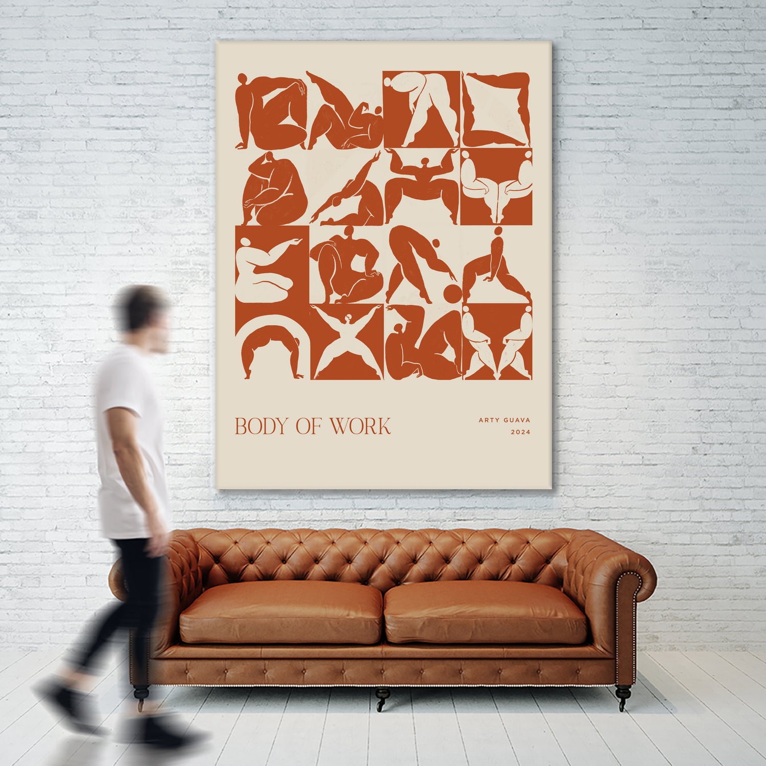 Body of Work (terracotta) by Arty Guava on GIANT ART - 9600 illustration