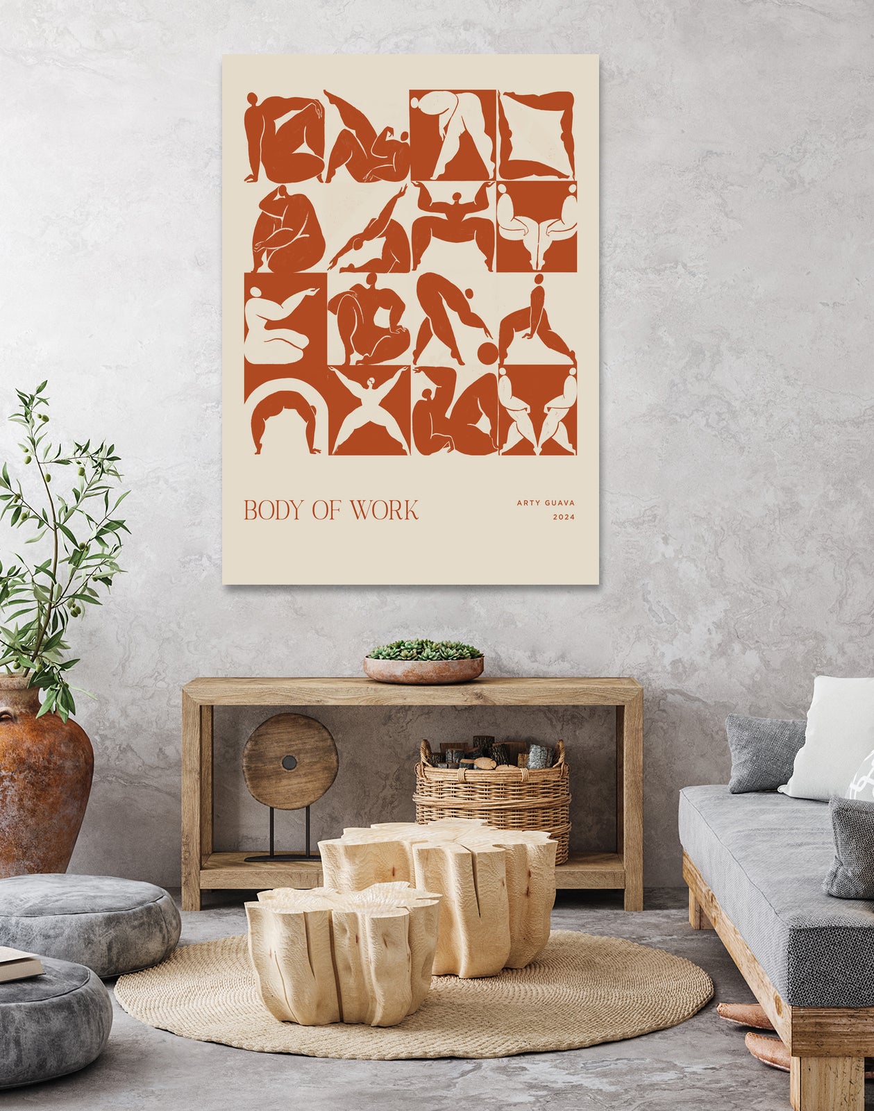 Body of Work (terracotta) by Arty Guava on GIANT ART - 9600 illustration