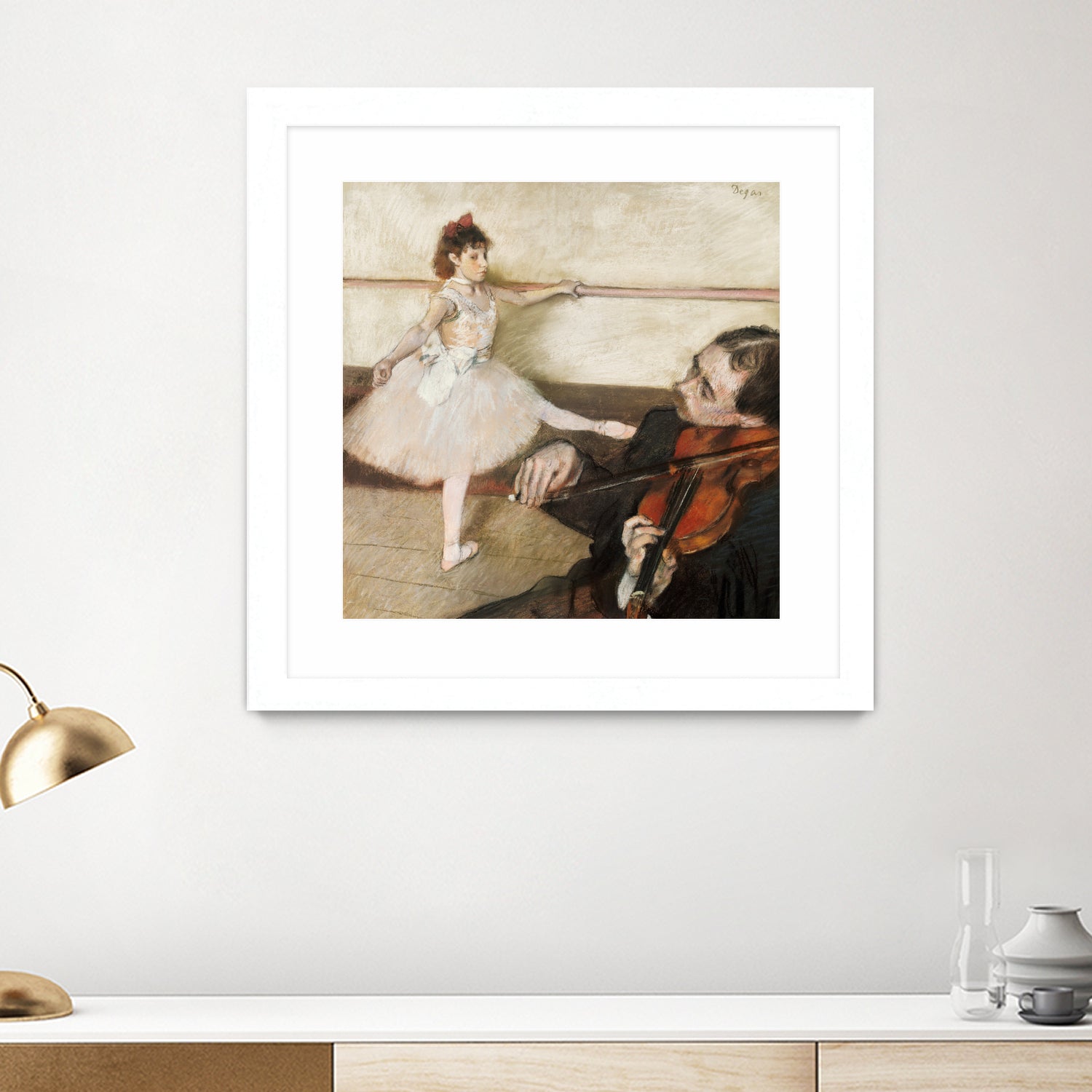 The Dance Lesson by Edgar Degas on GIANT ART - 3543 illustration