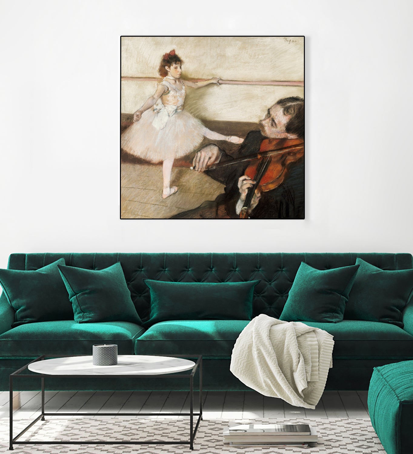 The Dance Lesson by Edgar Degas on GIANT ART - 3543 illustration