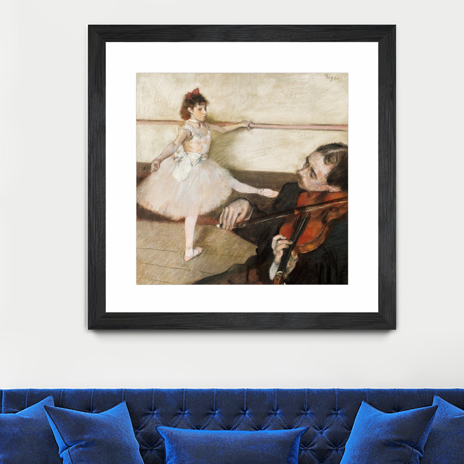 The Dance Lesson by Edgar Degas on GIANT ART - 3543 illustration