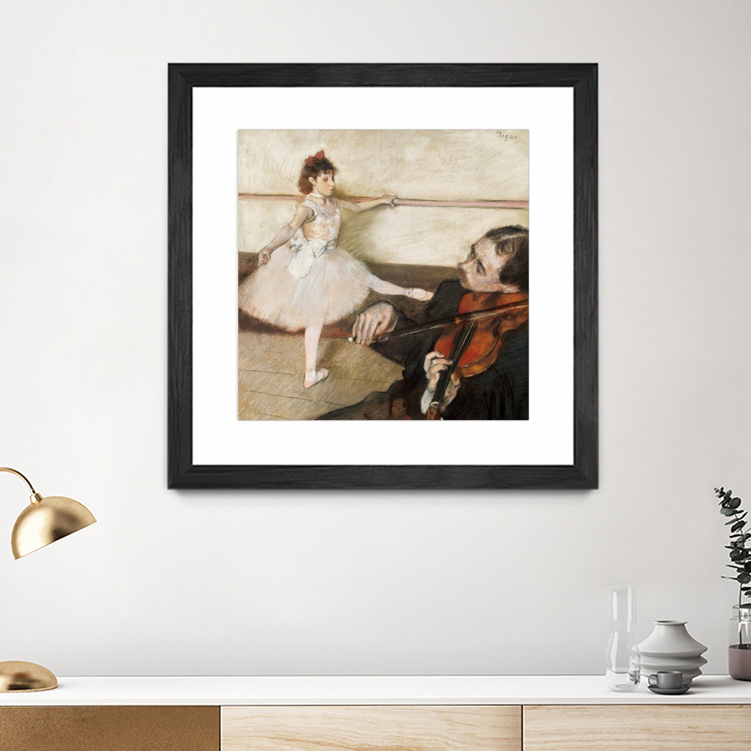 The Dance Lesson by Edgar Degas on GIANT ART - 3543 illustration