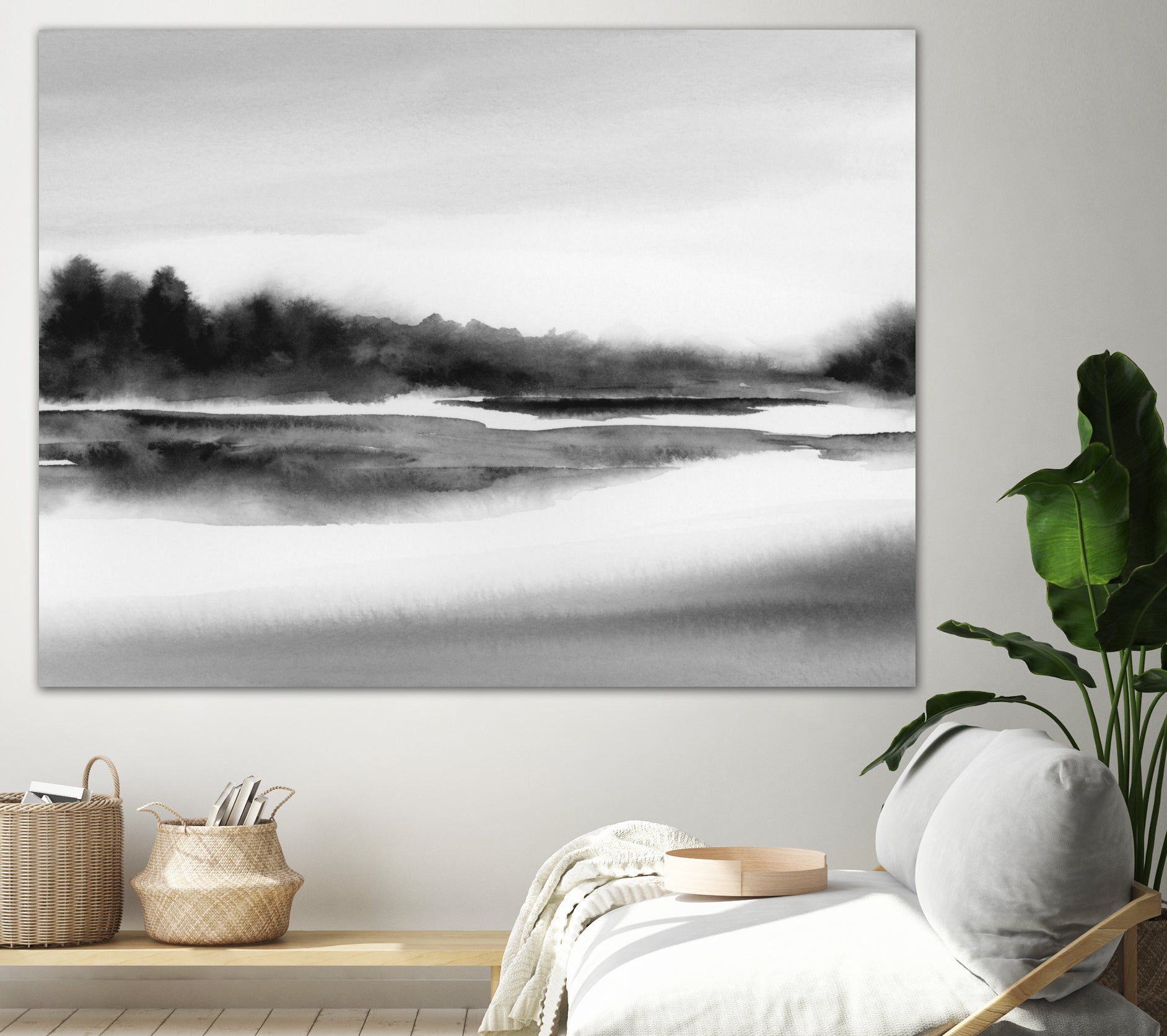 Riverstidei 32x40 by Rachel Elise on GIANT ART - black and white nature and landscapes black and white