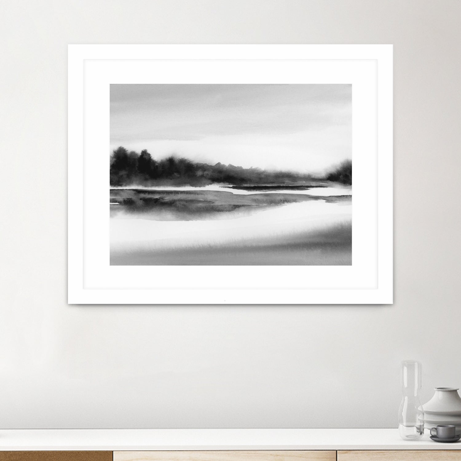Riverstidei 32x40 by Rachel Elise on GIANT ART - black and white nature and landscapes black and white
