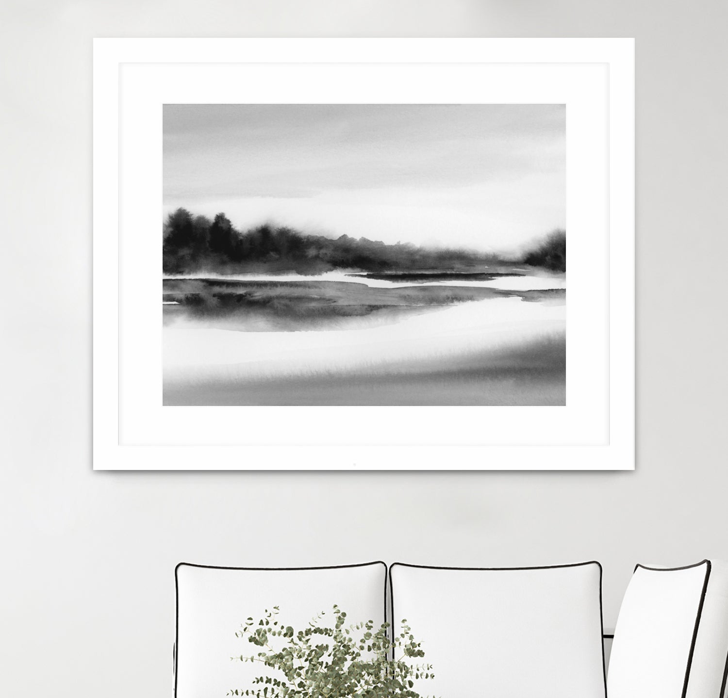 Riverstidei 32x40 by Rachel Elise on GIANT ART - black and white nature and landscapes black and white