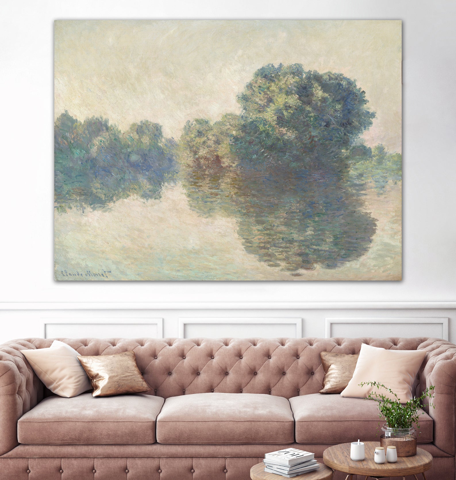 The Seine At Giverny (1897) by Claude Monet on GIANT ART - paintings painting