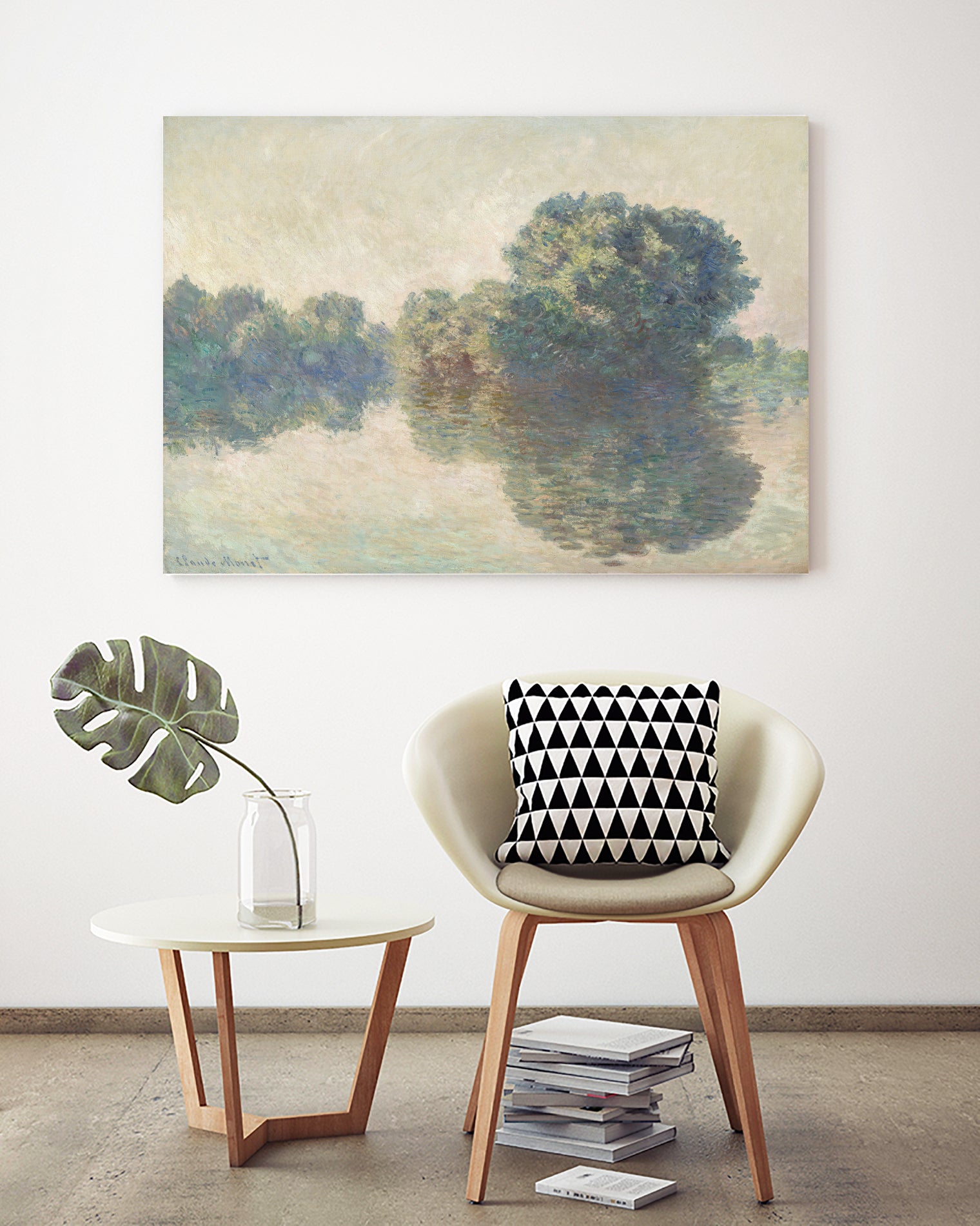 The Seine At Giverny (1897) by Claude Monet on GIANT ART - paintings painting