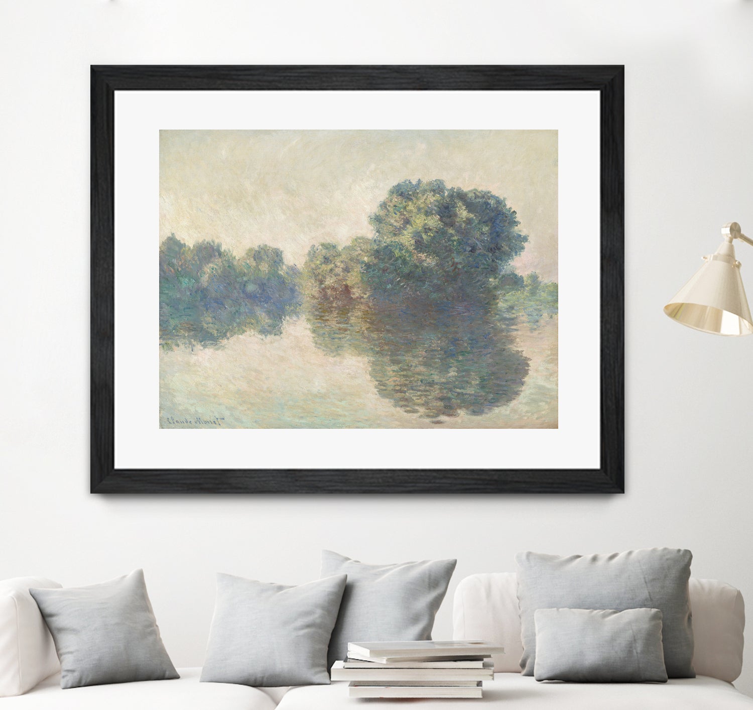 The Seine At Giverny (1897) by Claude Monet on GIANT ART - paintings painting