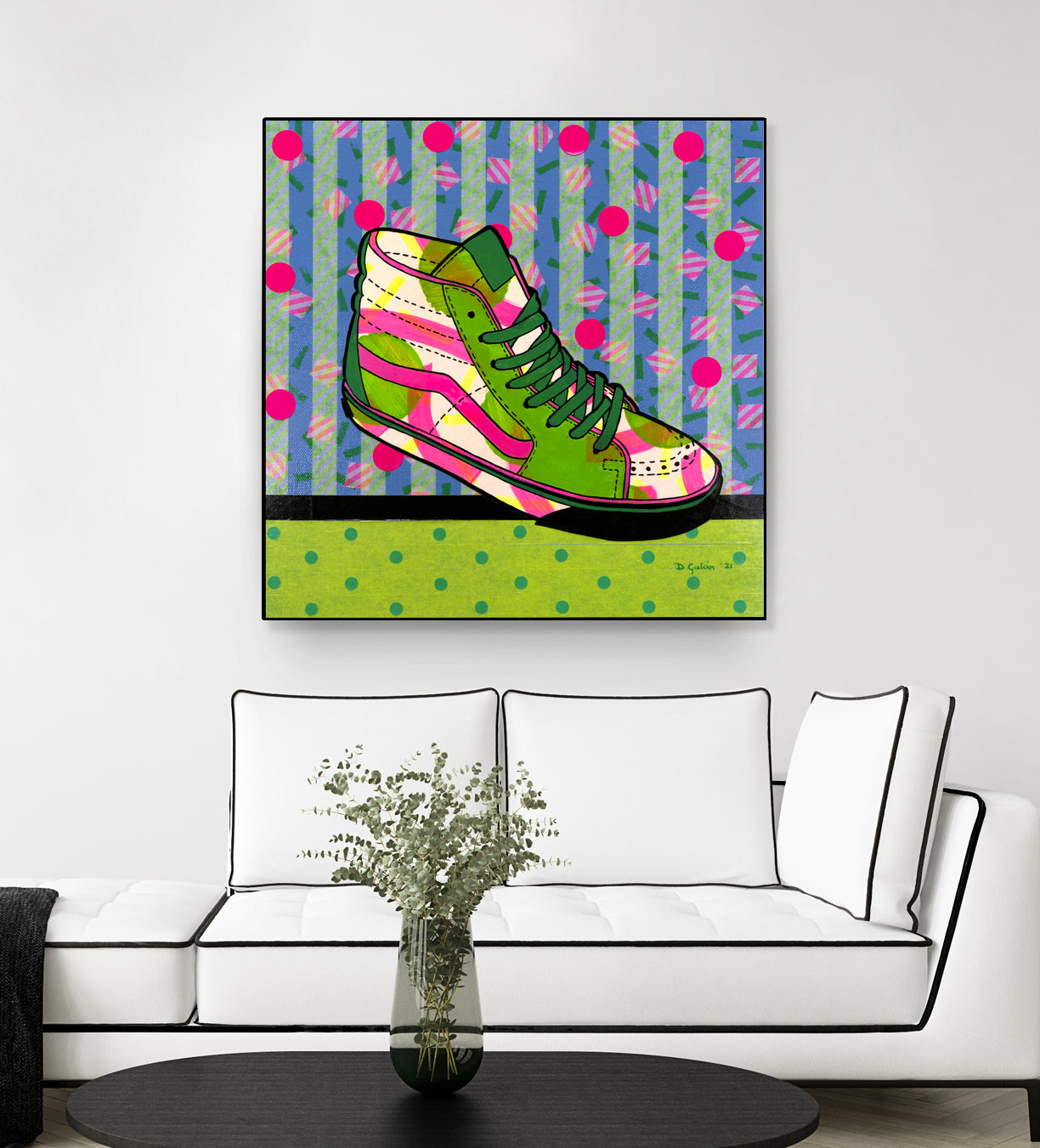 Green Fantasy by David Galan on GIANT ART - green illustration sneekers
