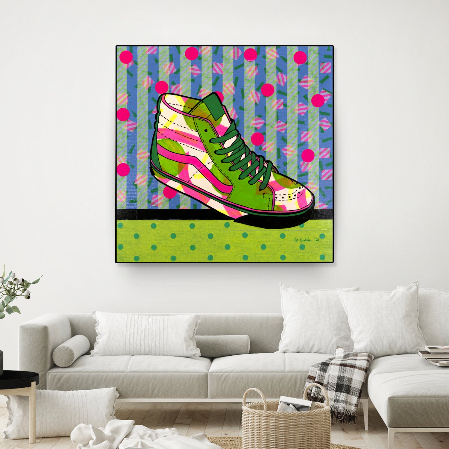 Green Fantasy by David Galan on GIANT ART - green illustration sneekers