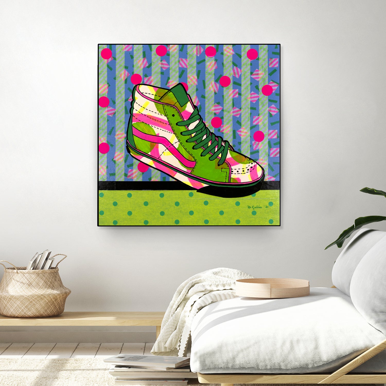 Green Fantasy by David Galan on GIANT ART - green illustration sneekers