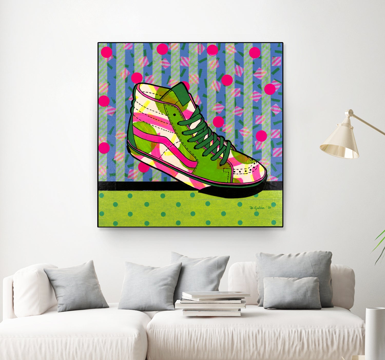 Green Fantasy by David Galan on GIANT ART - green illustration sneekers