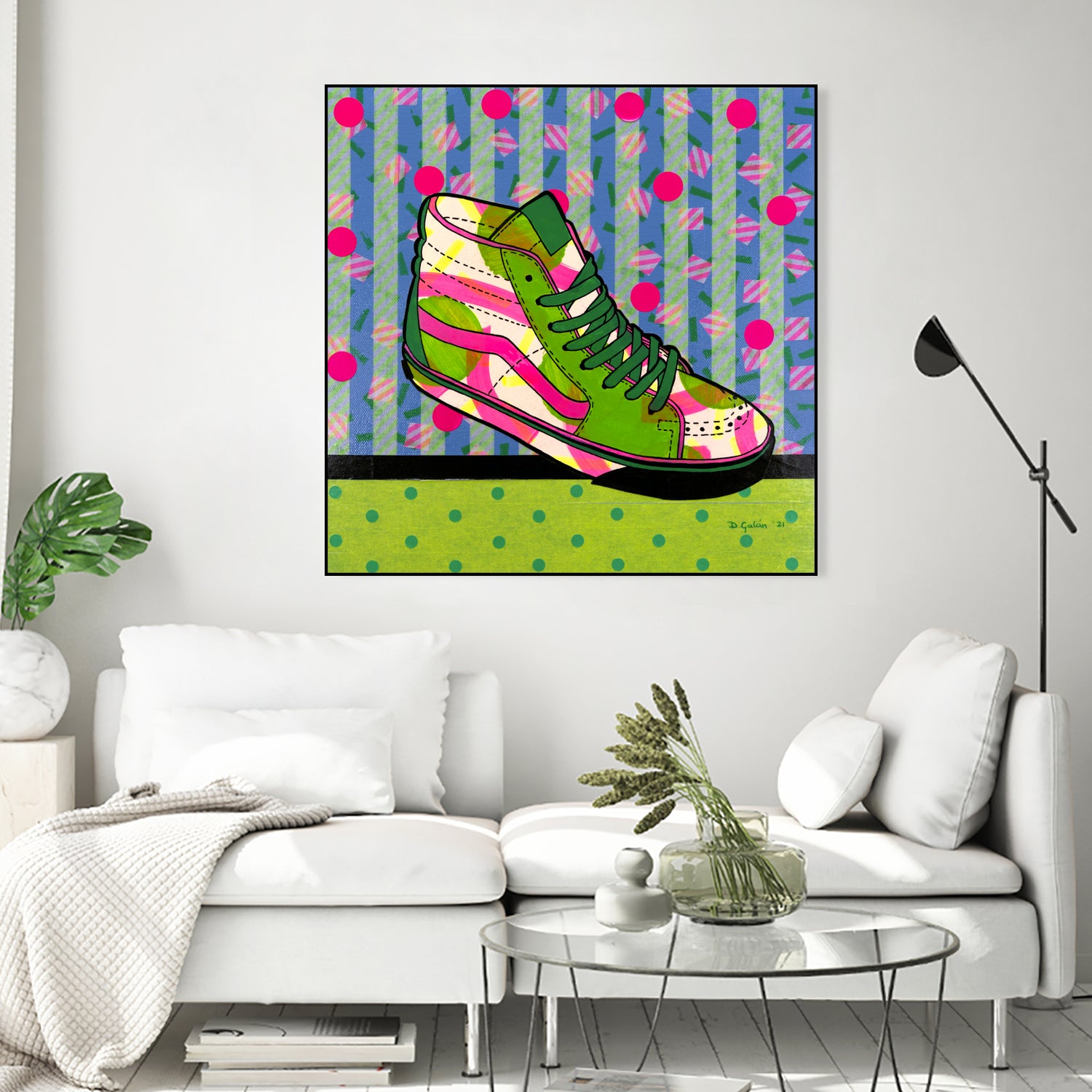 Green Fantasy by David Galan on GIANT ART - green illustration sneekers