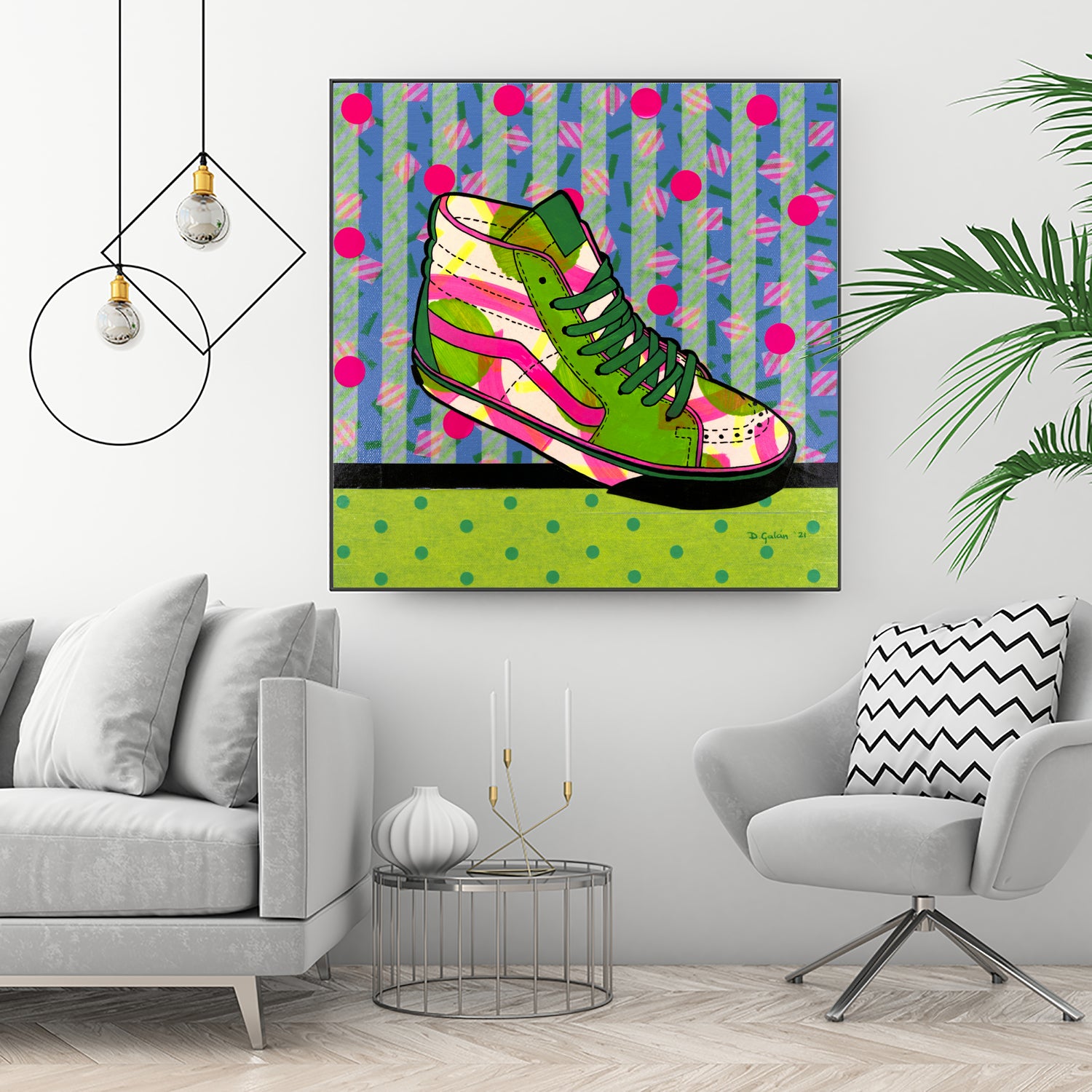 Green Fantasy by David Galan on GIANT ART - green illustration sneekers