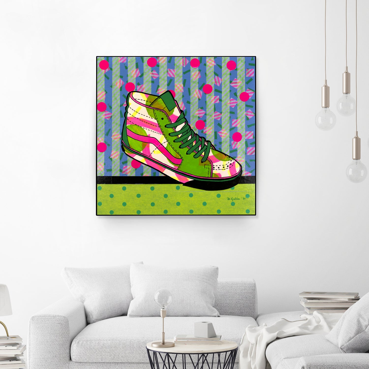 Green Fantasy by David Galan on GIANT ART - green illustration sneekers