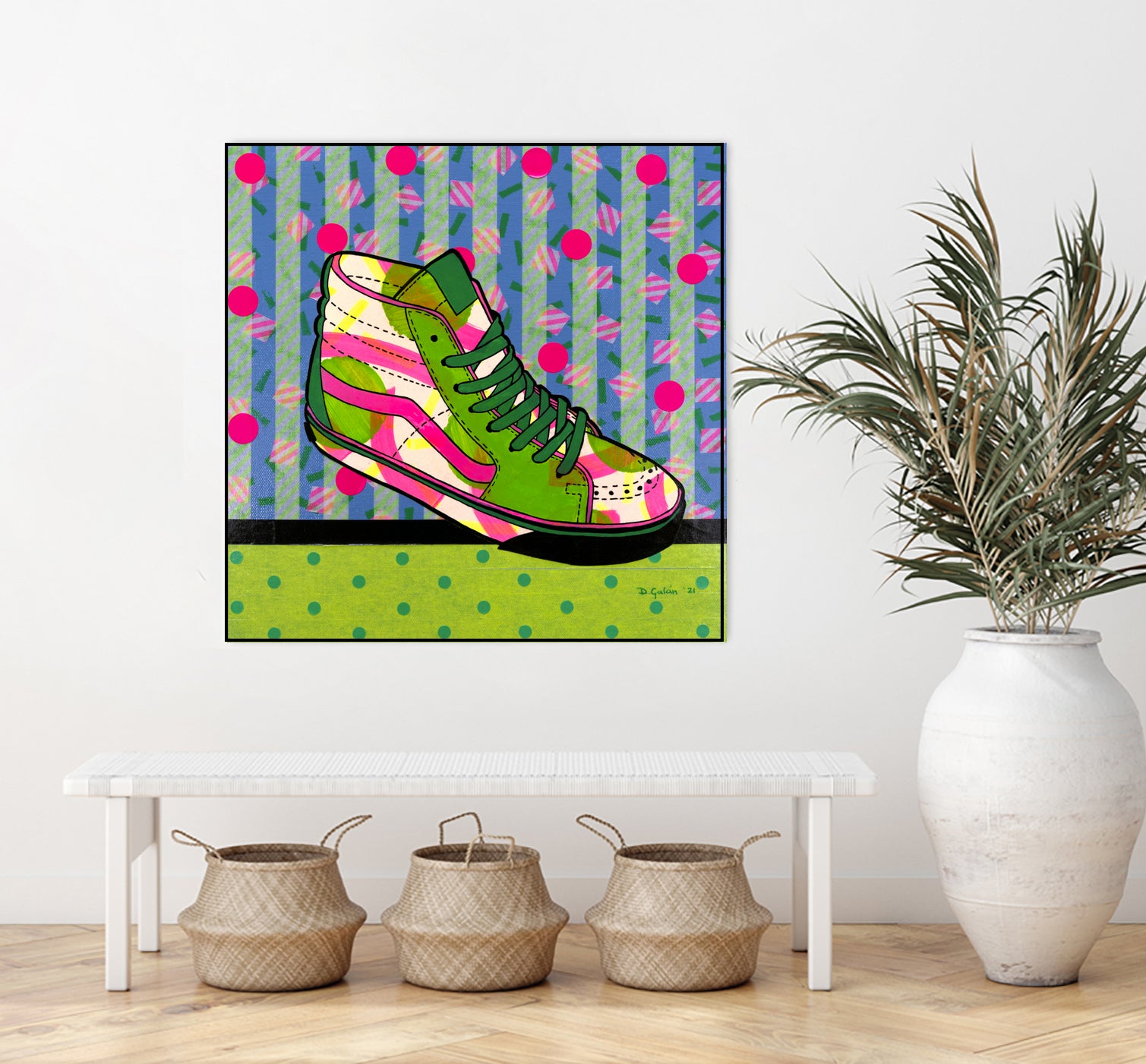 Green Fantasy by David Galan on GIANT ART - green illustration sneekers