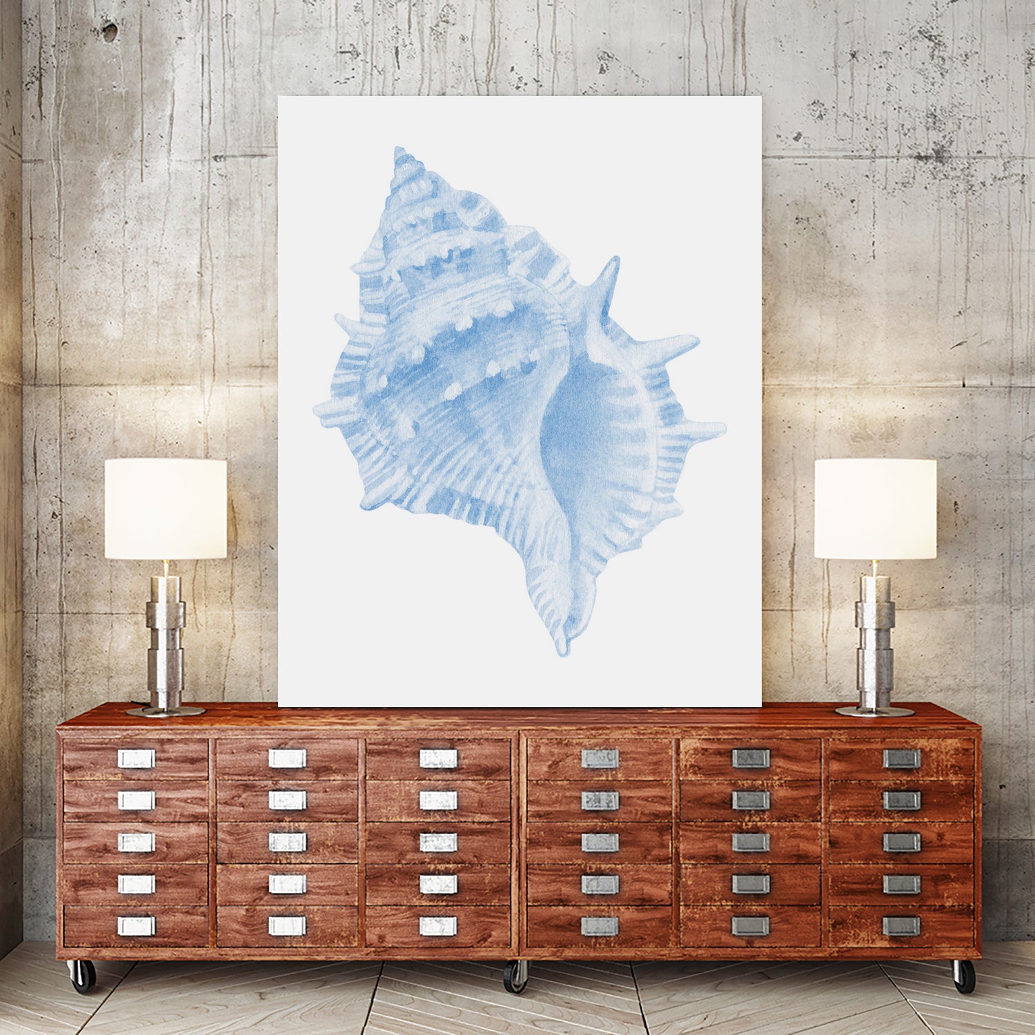 One Blue Conch by Jolly on GIANT ART - illustration animal
