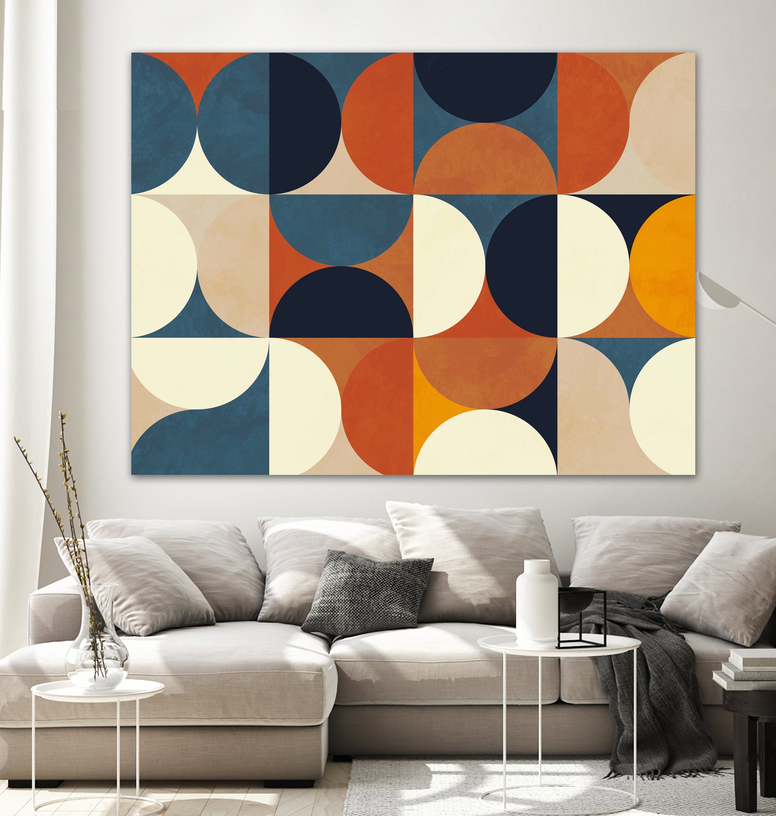 Geometry New12 Marron by Ana Rut Bre on GIANT ART - abstract abstract