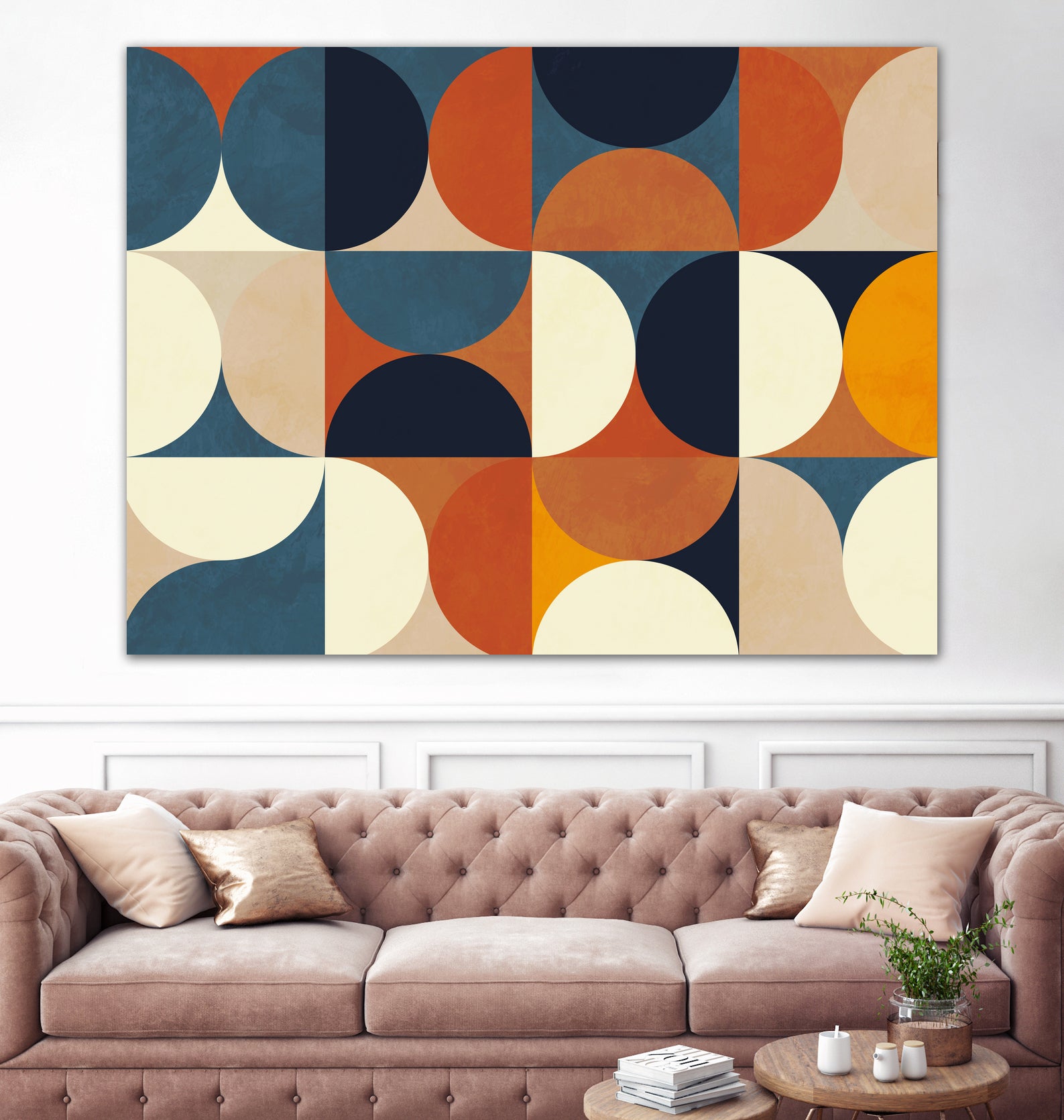 Geometry New12 Marron by Ana Rut Bre on GIANT ART - abstract abstract