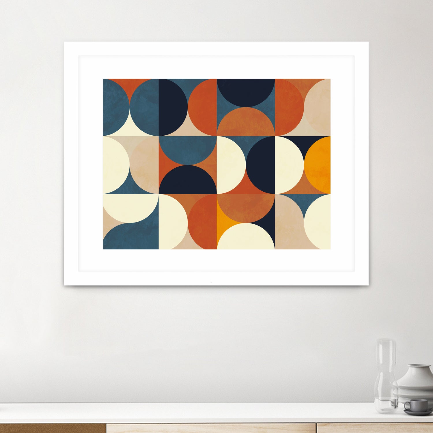 Geometry New12 Marron by Ana Rut Bre on GIANT ART - abstract abstract