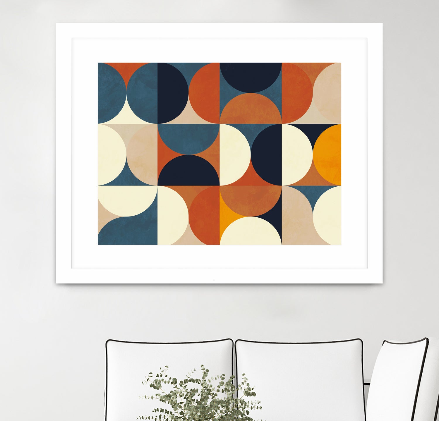 Geometry New12 Marron by Ana Rut Bre on GIANT ART - abstract abstract