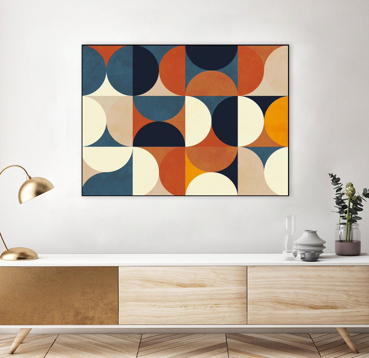 Geometry New12 Marron by Ana Rut Bre on GIANT ART - abstract abstract