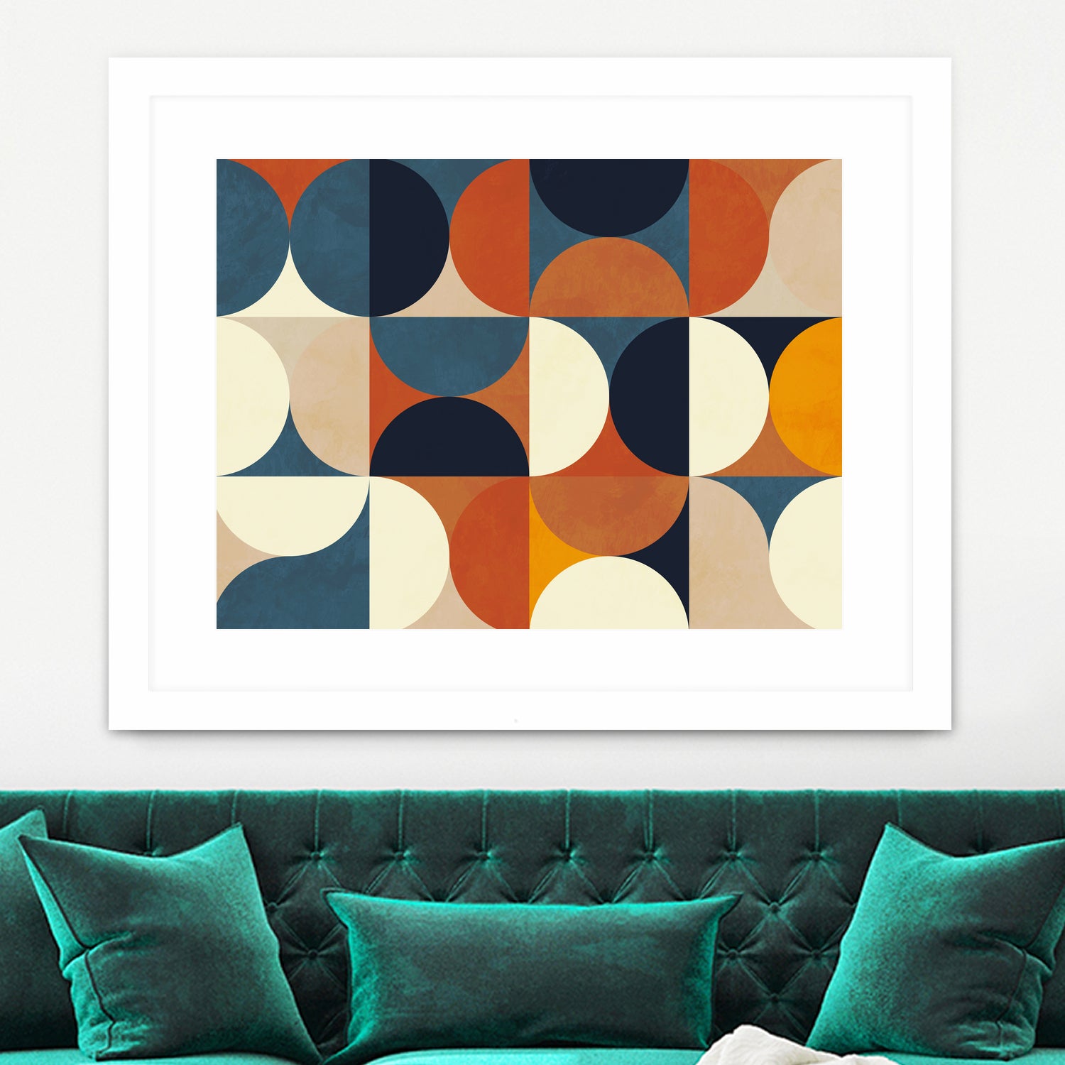 Geometry New12 Marron by Ana Rut Bre on GIANT ART - abstract abstract