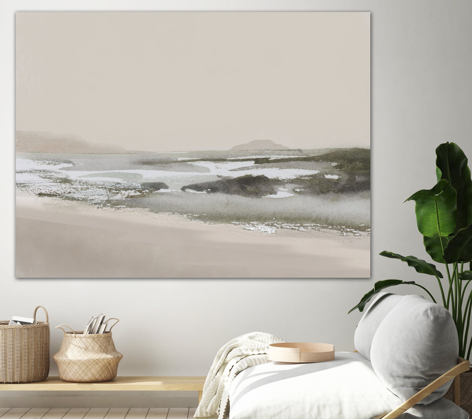 Calm Beach by Dan Hobday on GIANT ART - nature and landscapes nature
