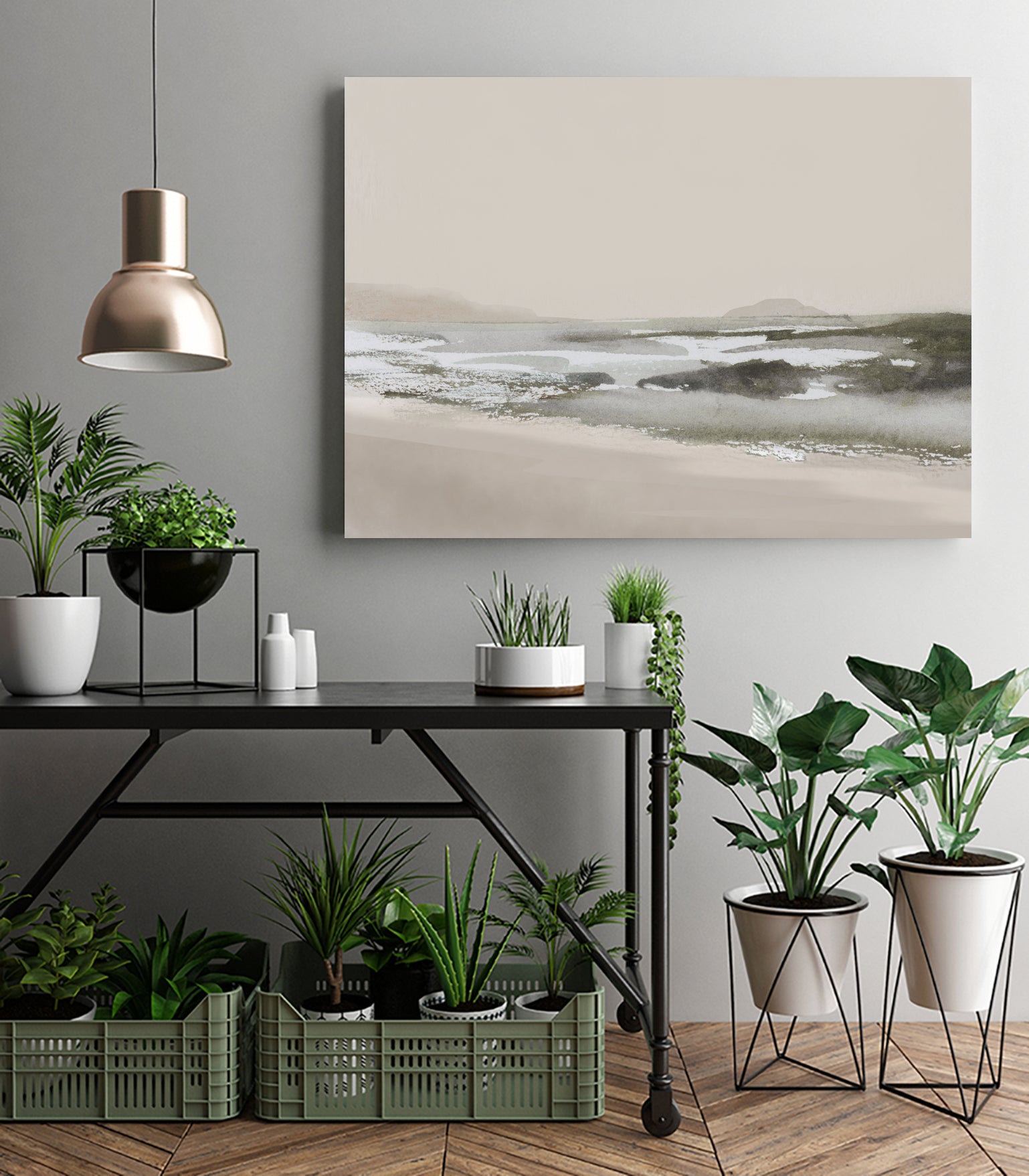 Calm Beach by Dan Hobday on GIANT ART - nature and landscapes nature