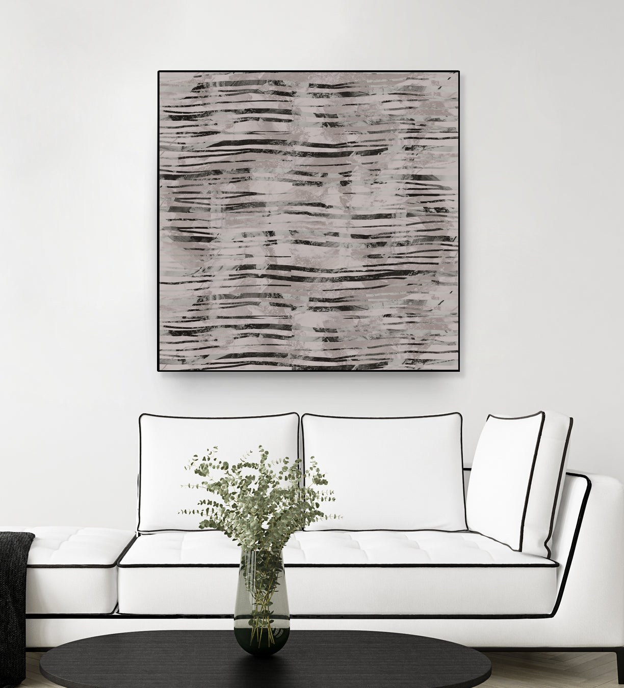 Minimal Organic Wavy Lines 7 by cartissi on GIANT ART - abstract sketch