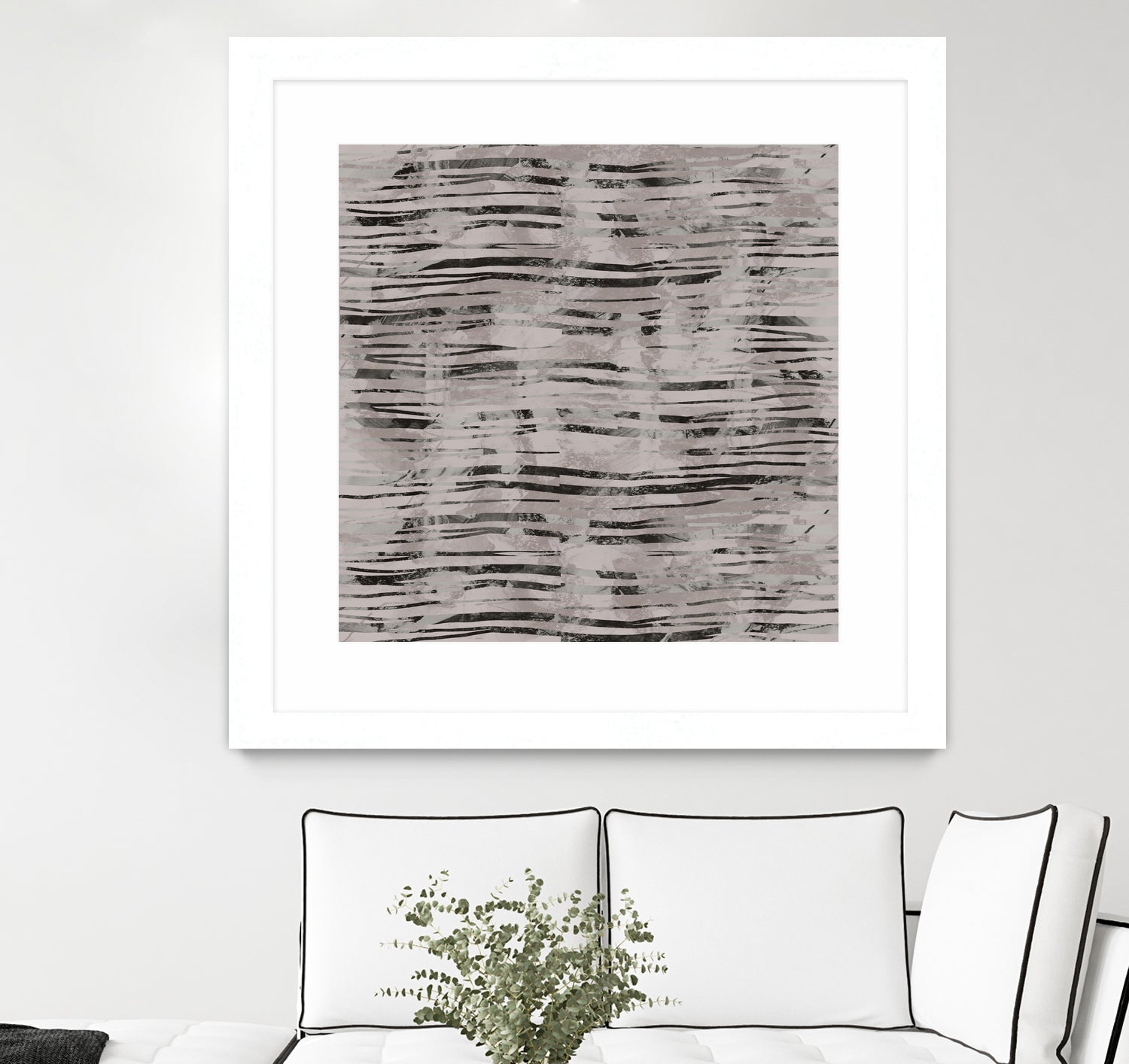 Minimal Organic Wavy Lines 7 by cartissi on GIANT ART - abstract sketch