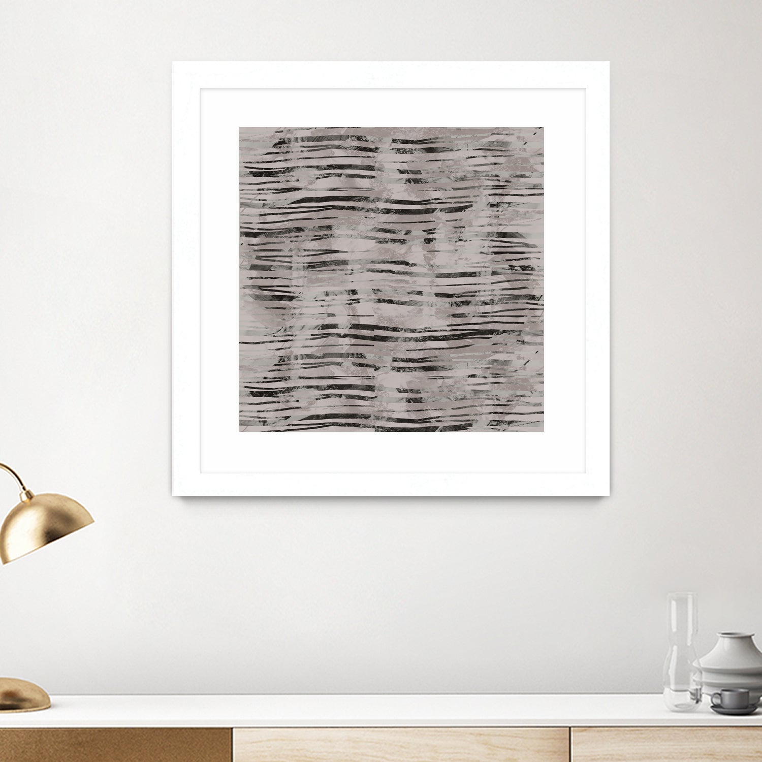 Minimal Organic Wavy Lines 7 by cartissi on GIANT ART - abstract sketch