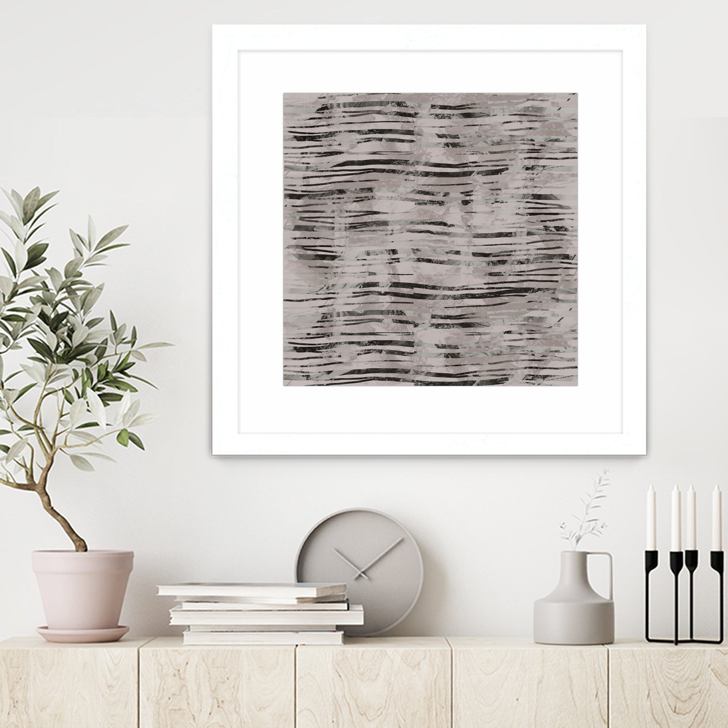 Minimal Organic Wavy Lines 7 by cartissi on GIANT ART - abstract sketch
