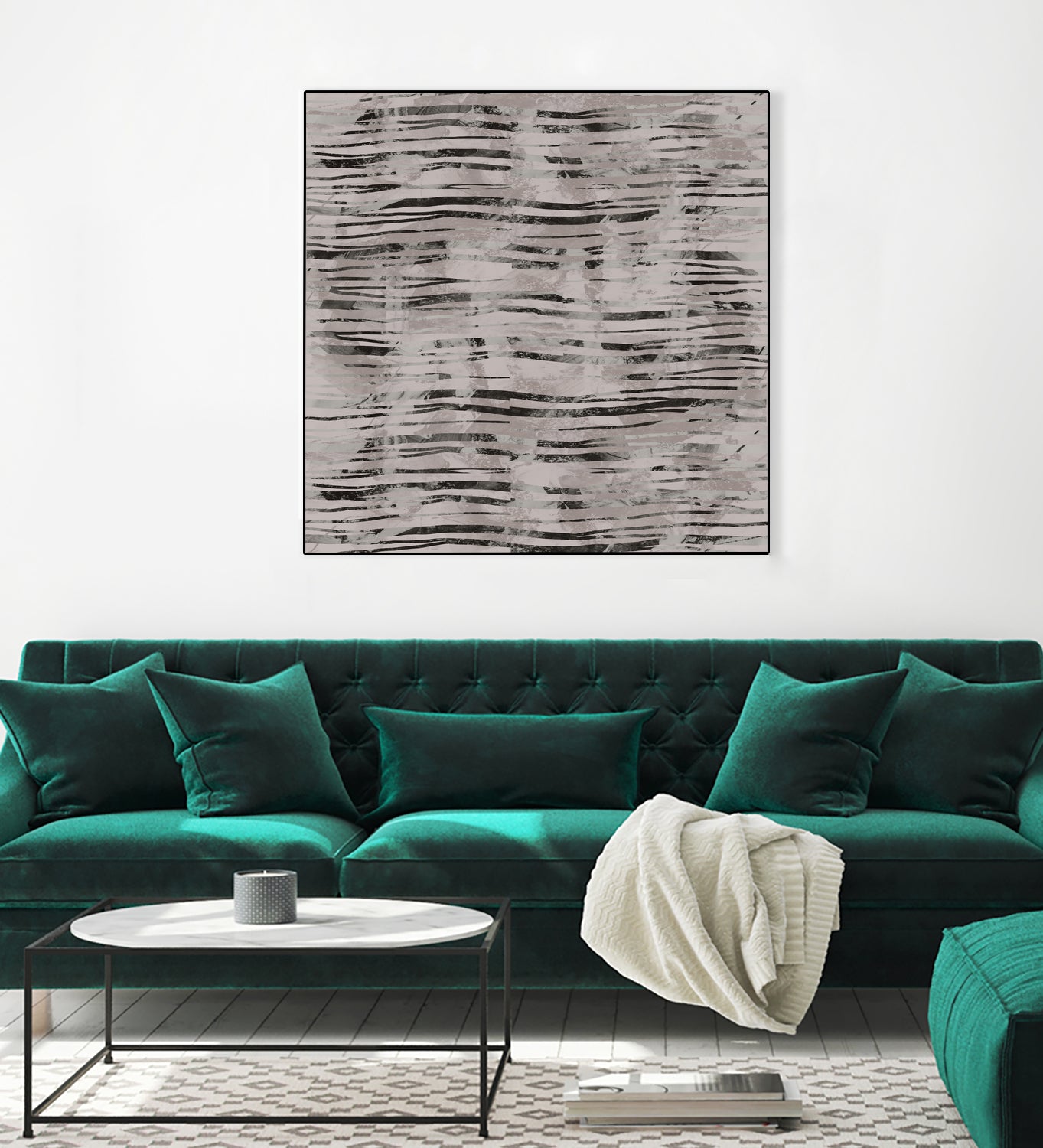 Minimal Organic Wavy Lines 7 by cartissi on GIANT ART - abstract sketch