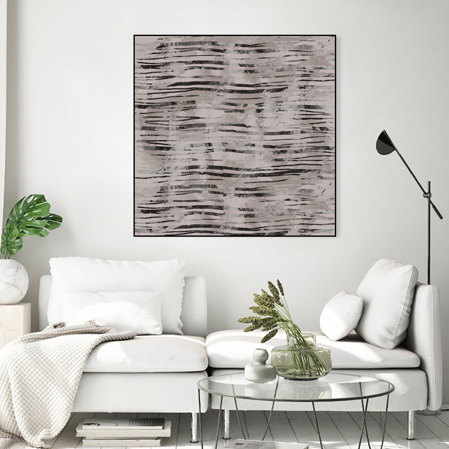 Minimal Organic Wavy Lines 7 by cartissi on GIANT ART - abstract sketch