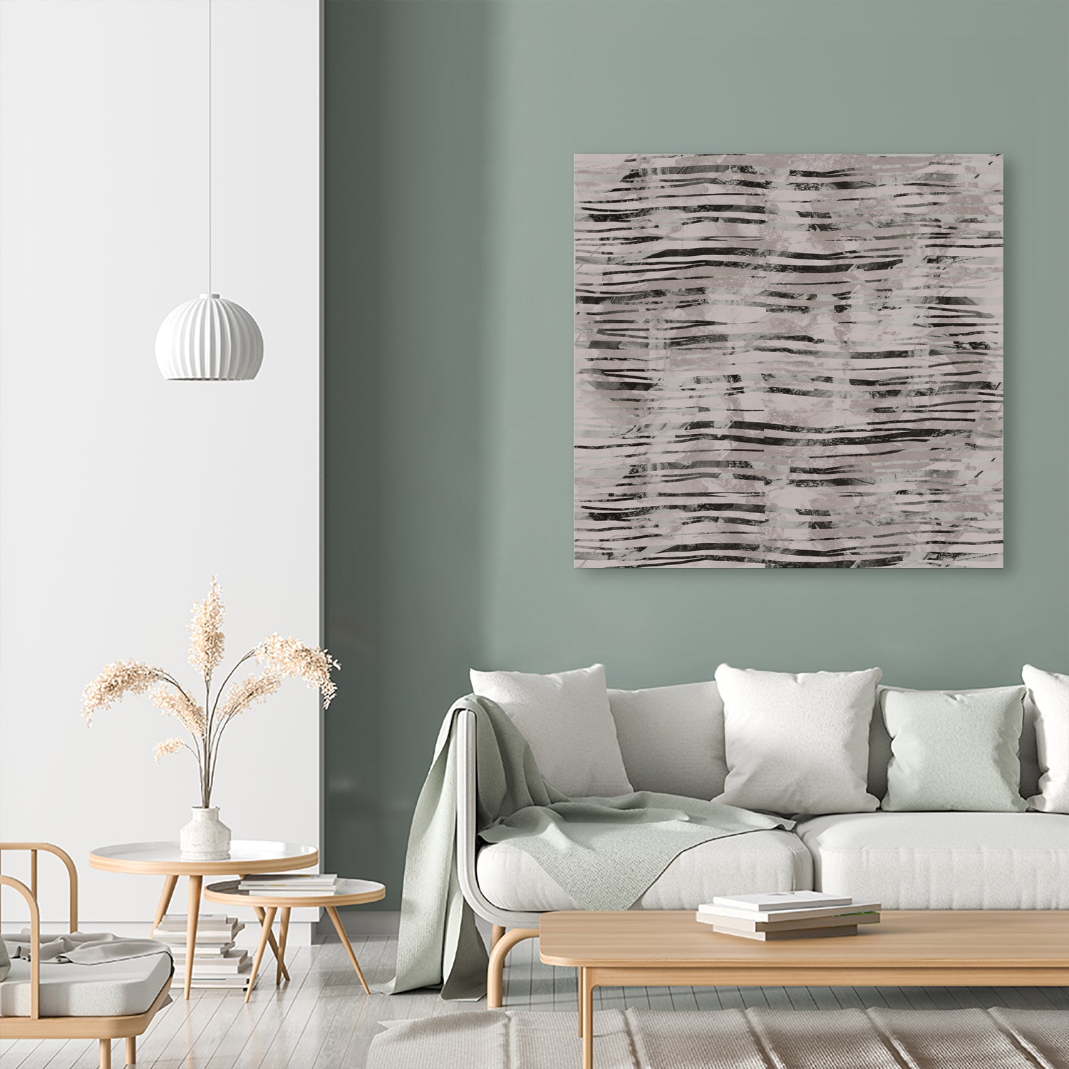 Minimal Organic Wavy Lines 7 by cartissi on GIANT ART - abstract sketch