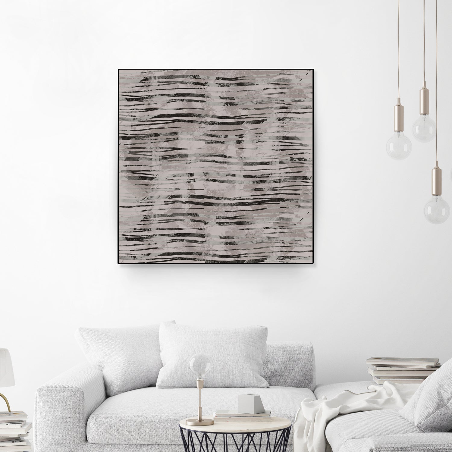 Minimal Organic Wavy Lines 7 by cartissi on GIANT ART - abstract sketch