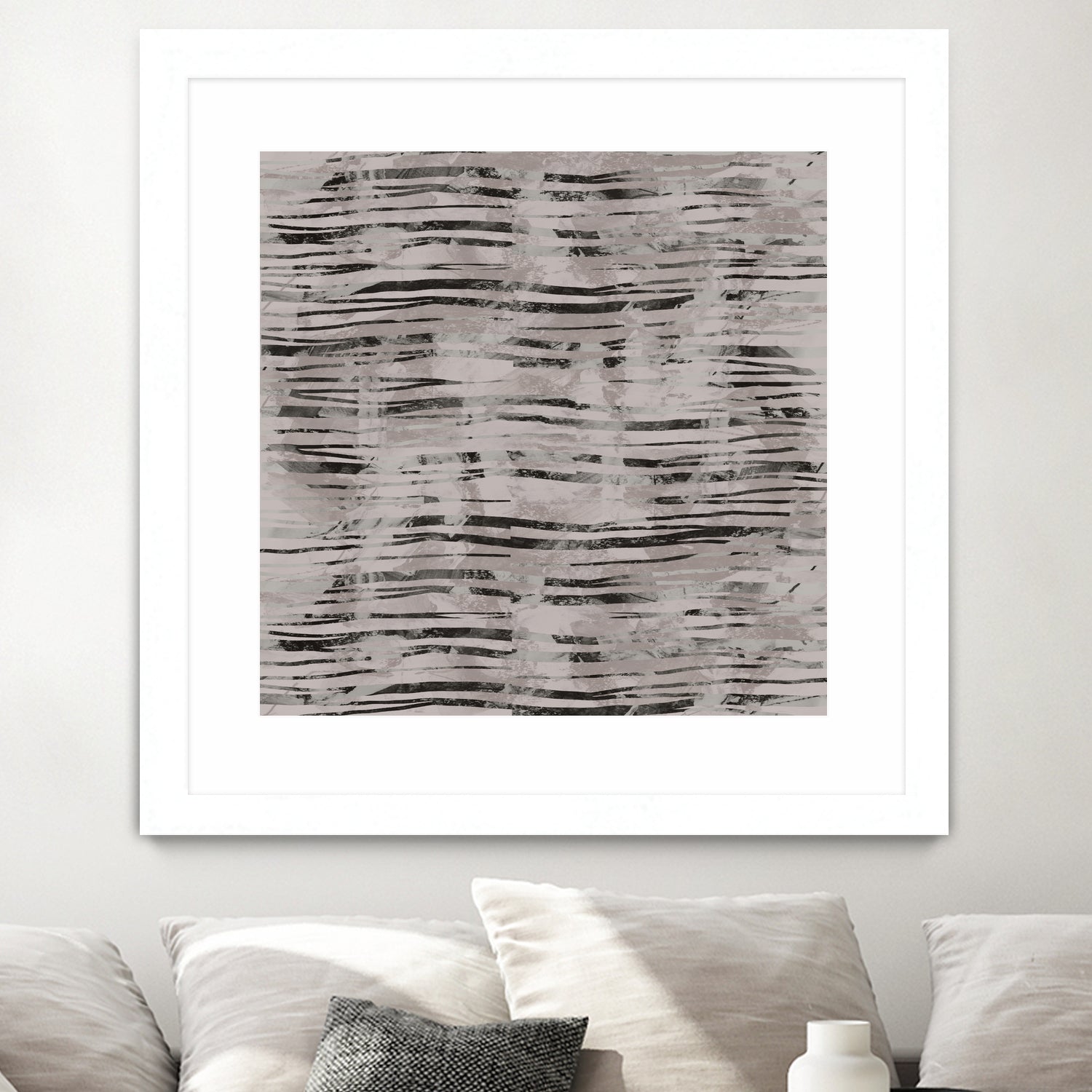 Minimal Organic Wavy Lines 7 by cartissi on GIANT ART - abstract sketch