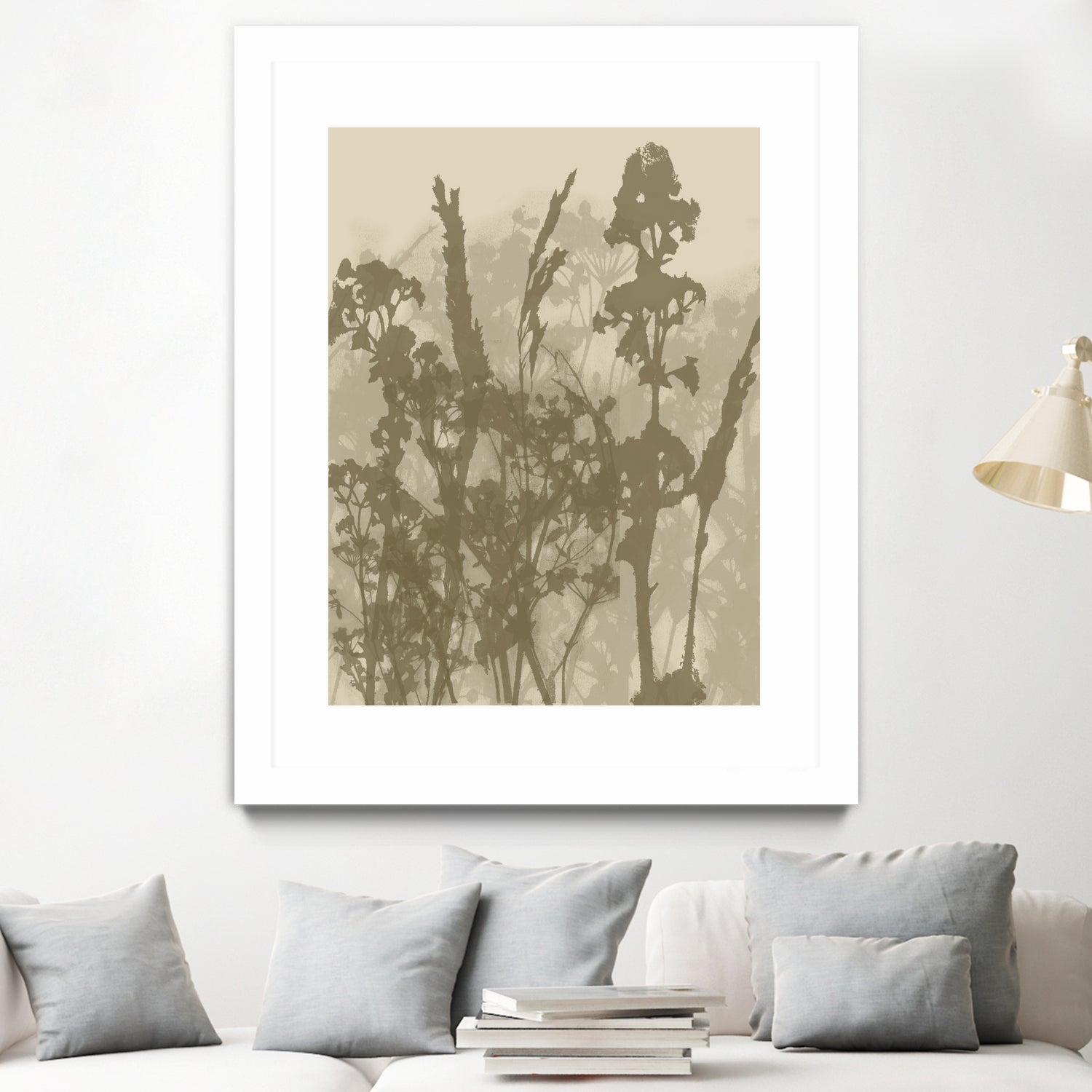 Misty Meadow. Abstract Botanical Art No.10 by Dina Dankers on GIANT ART - 5000 illustration
