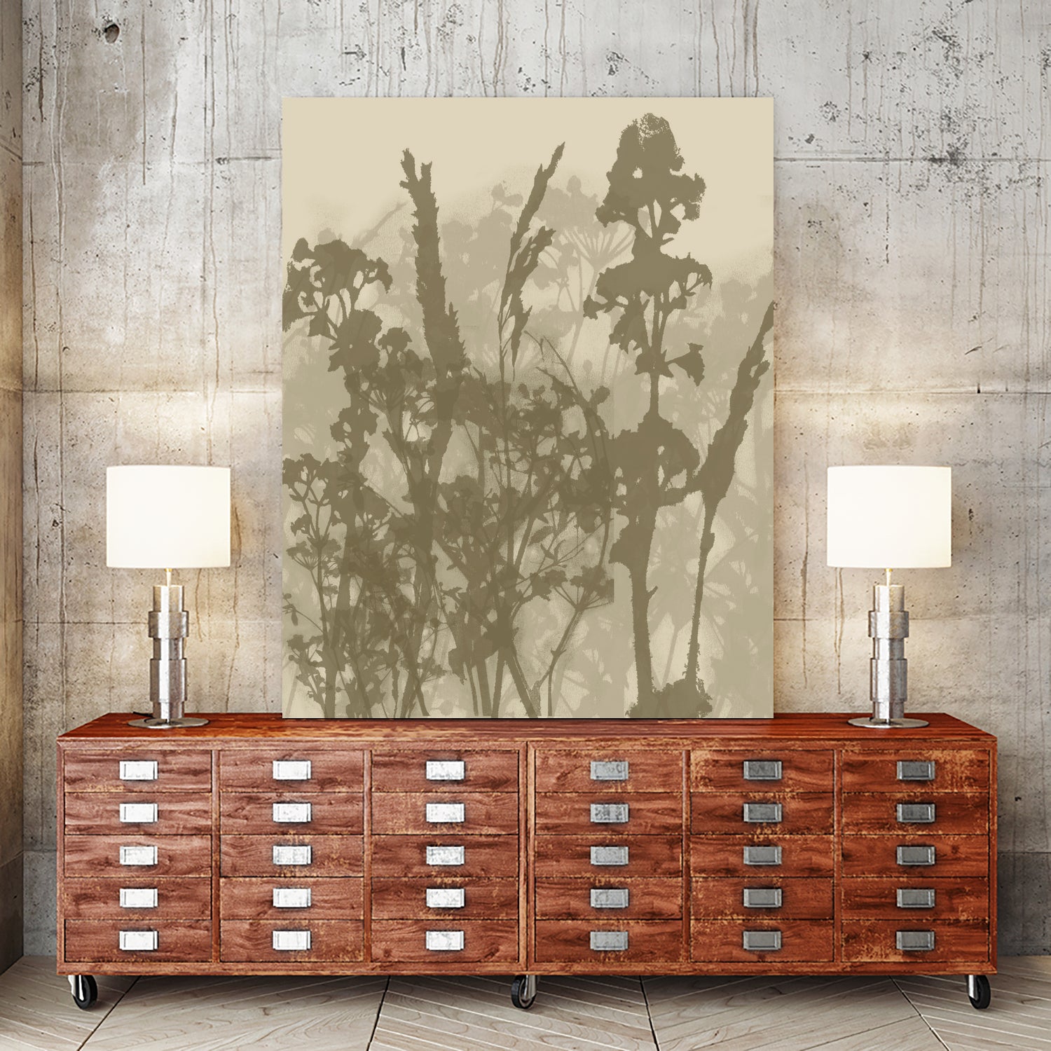 Misty Meadow. Abstract Botanical Art No.10 by Dina Dankers on GIANT ART - 5000 illustration