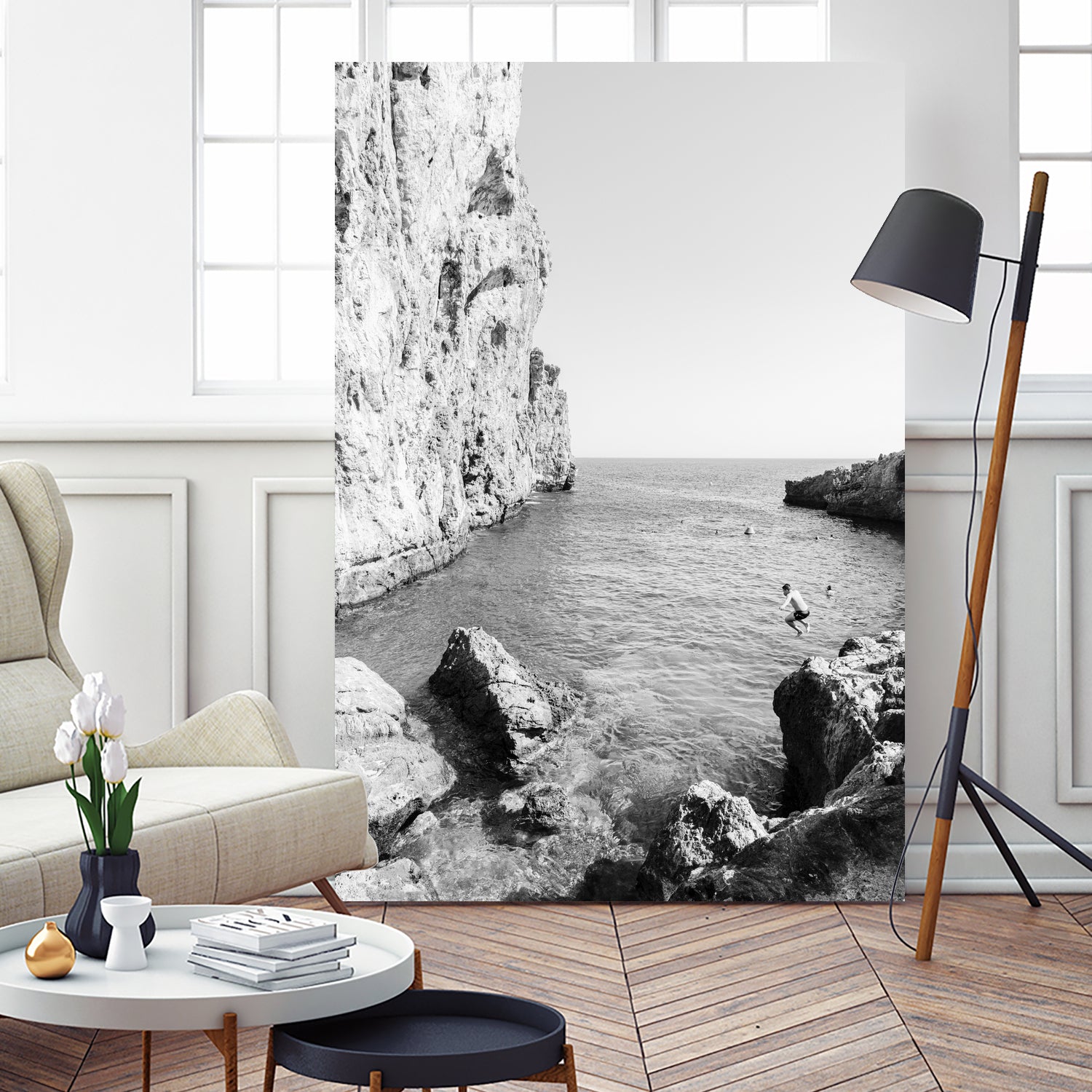 The Dive by Kathrin Pienaar on GIANT ART - black and white landscape black and white