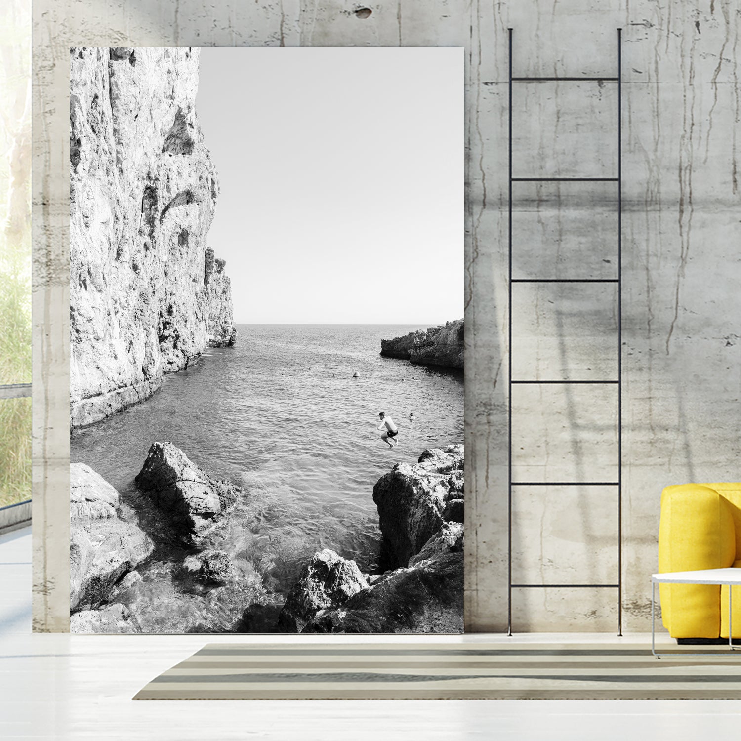 The Dive by Kathrin Pienaar on GIANT ART - black and white landscape black and white