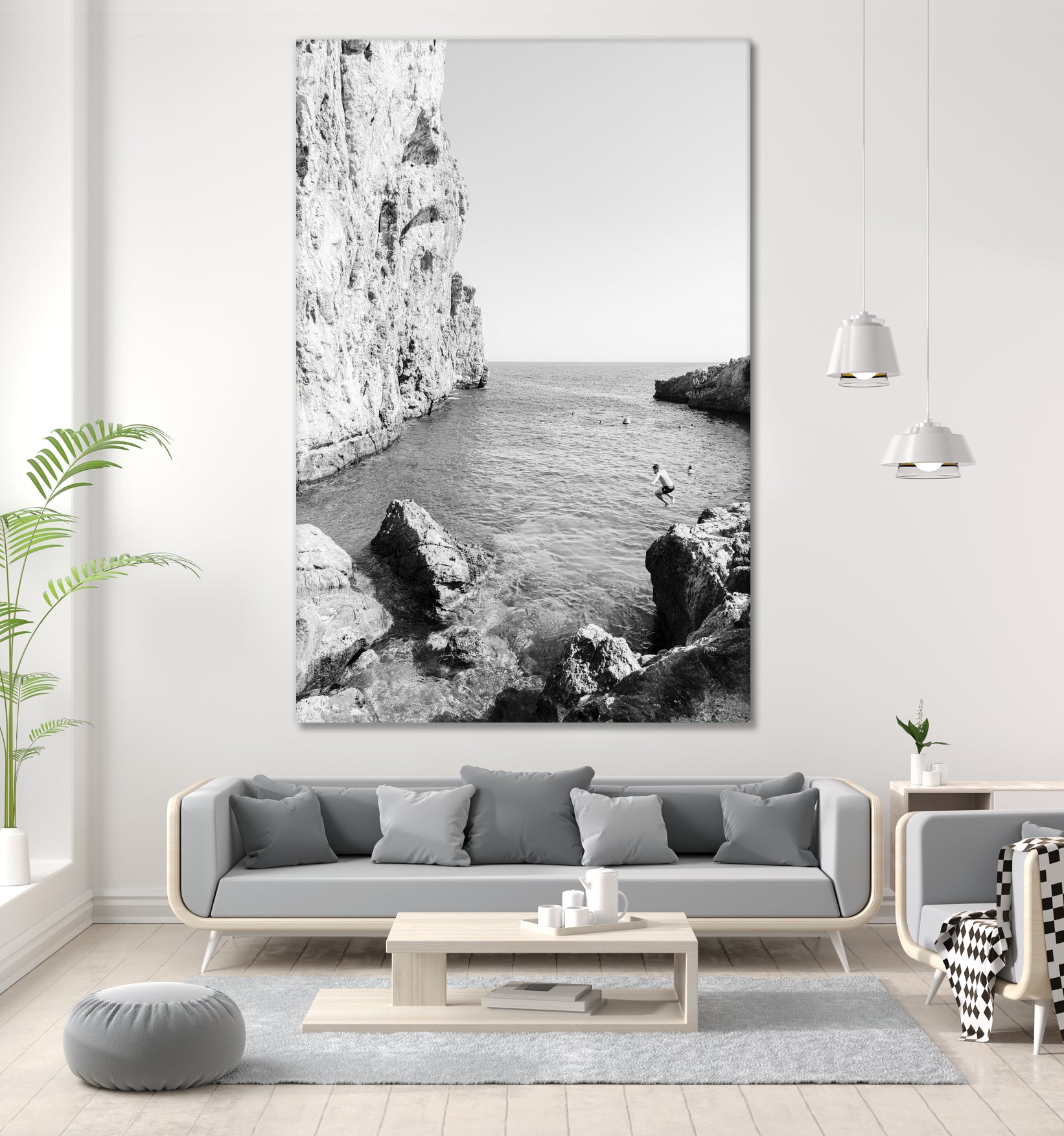 The Dive by Kathrin Pienaar on GIANT ART - black and white landscape black and white
