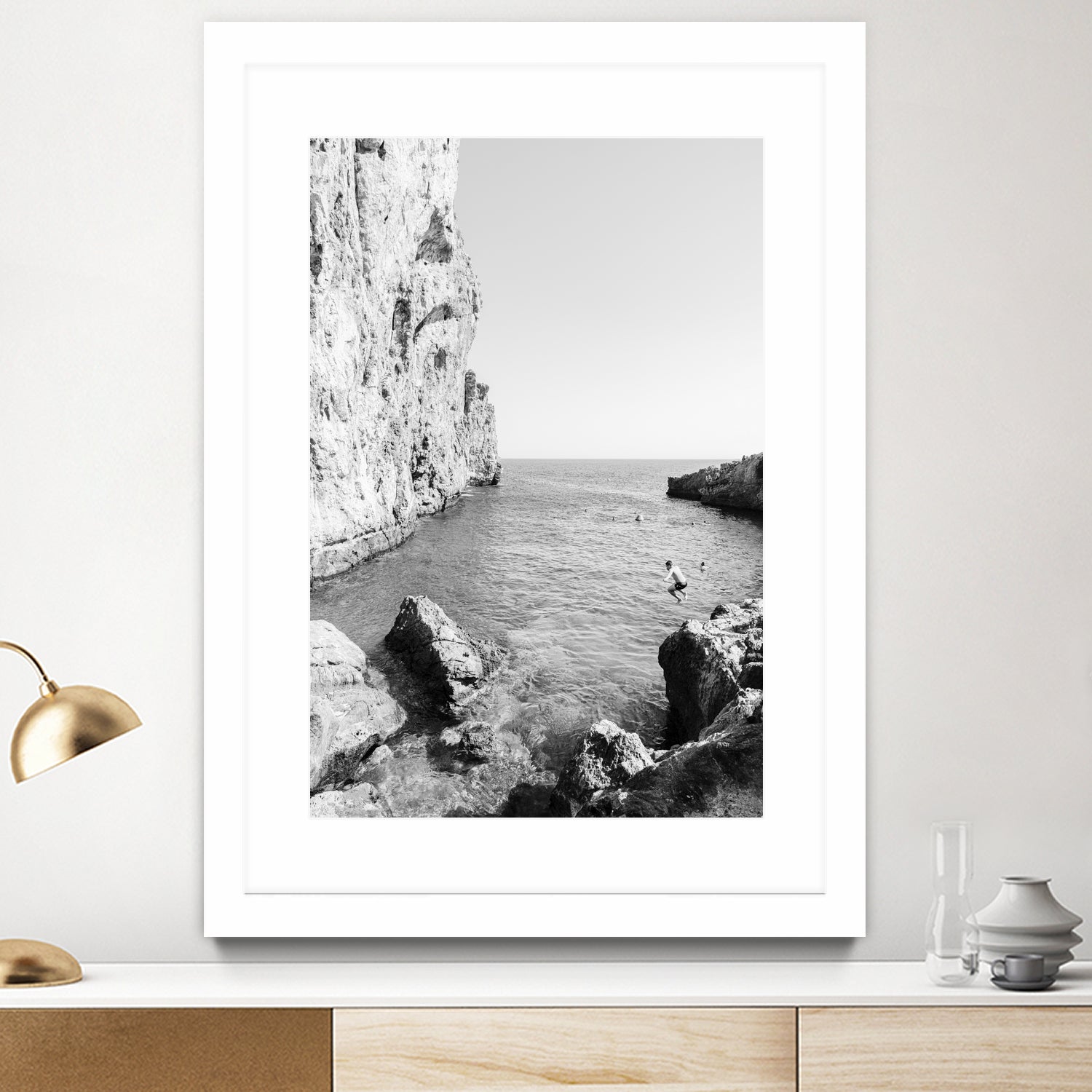 The Dive by Kathrin Pienaar on GIANT ART - black and white landscape black and white