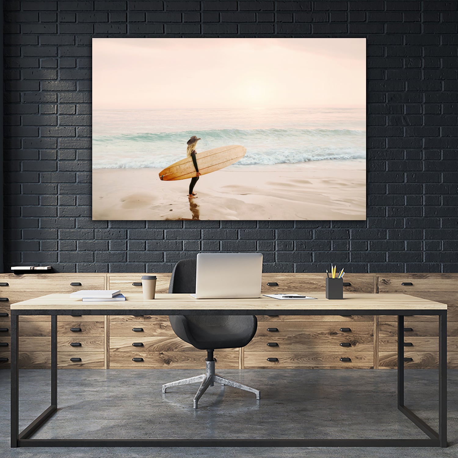 Surfer Cowgirl by Kathrin Pienaar on GIANT ART - outdoor landscape outdoor